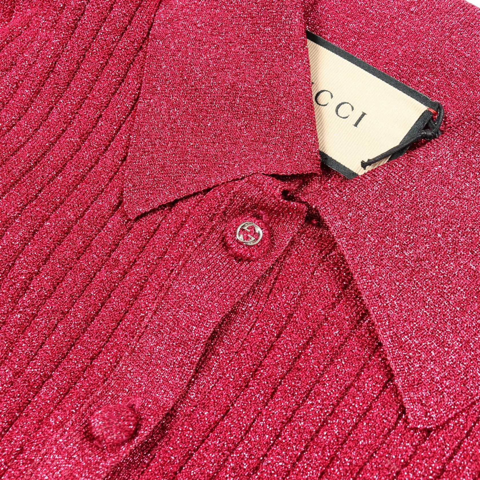 Gucci Gucci Gucci Rayon Knit Top Textile Tops 782111 DUTY FREE for USA Size ONE SIZE - 6 Thumbnail