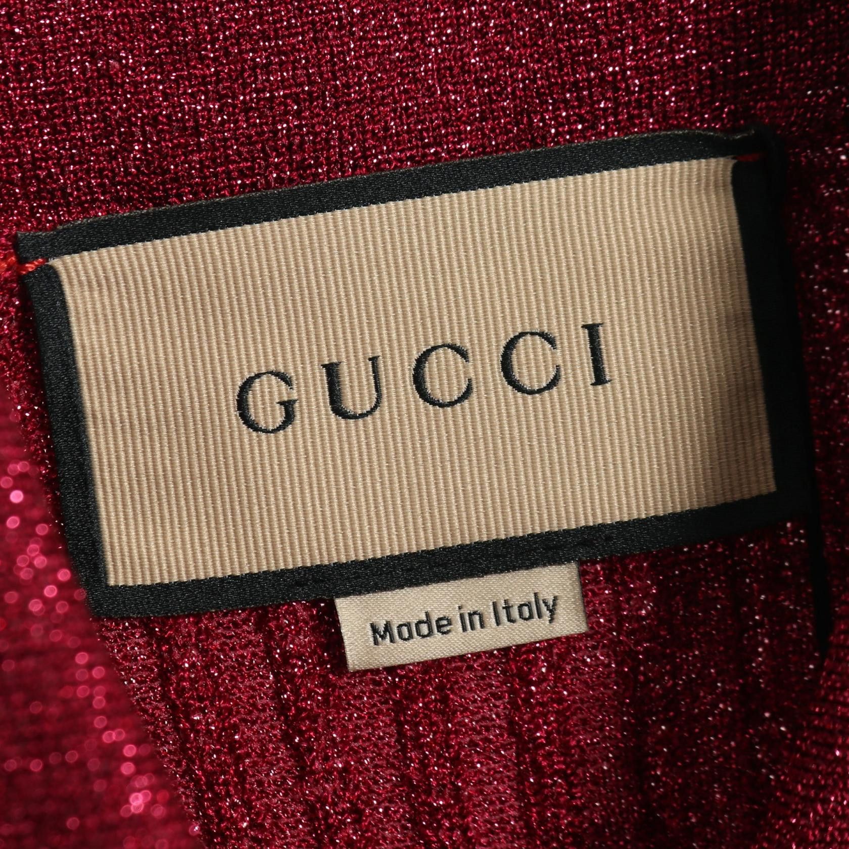 Gucci Gucci Gucci Rayon Knit Top Textile Tops 782111 DUTY FREE for USA Size ONE SIZE - 3 Thumbnail