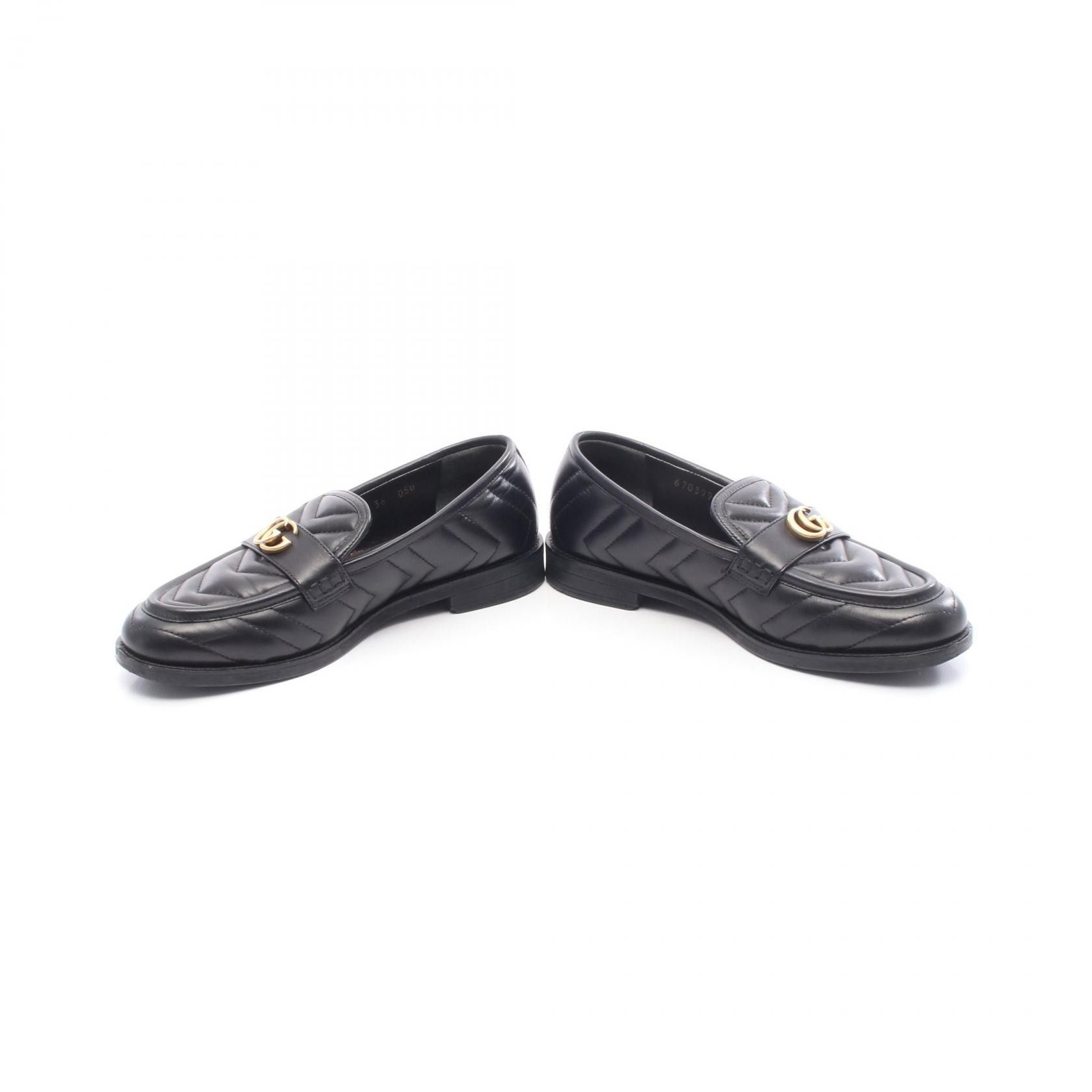 Gucci Gucci Gucci GG Marmont Leather Loafers Leather Shoes 670399 DUTY FREE for USA Size ONE SIZE - 3 Thumbnail