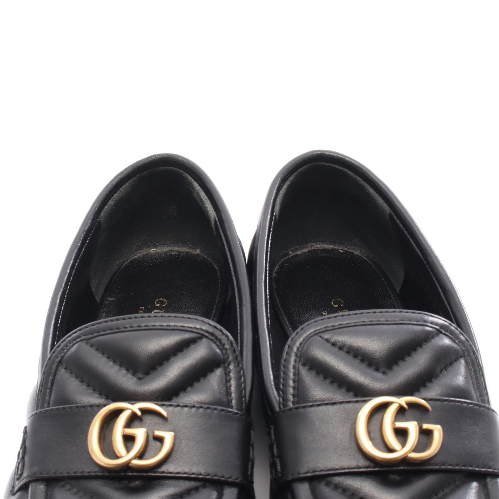 Gucci Gucci Gucci GG Marmont Leather Loafers Leather Shoes 670399 DUTY FREE for USA Size ONE SIZE - 7 Thumbnail