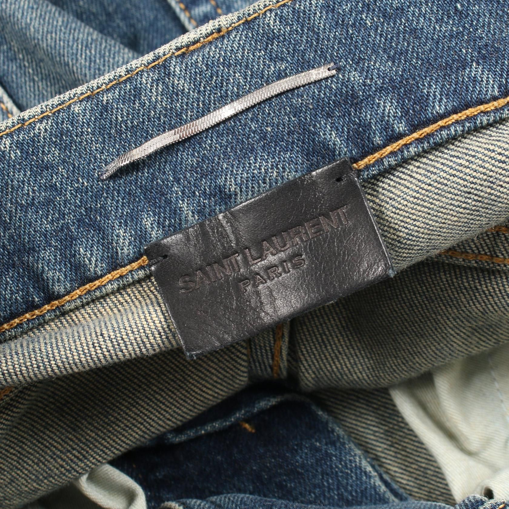 Other Other Saint Laurent Paris Cotton Denim Pants Textile Jeans DUTY FREE for USA Size ONE SIZE - 3 Thumbnail