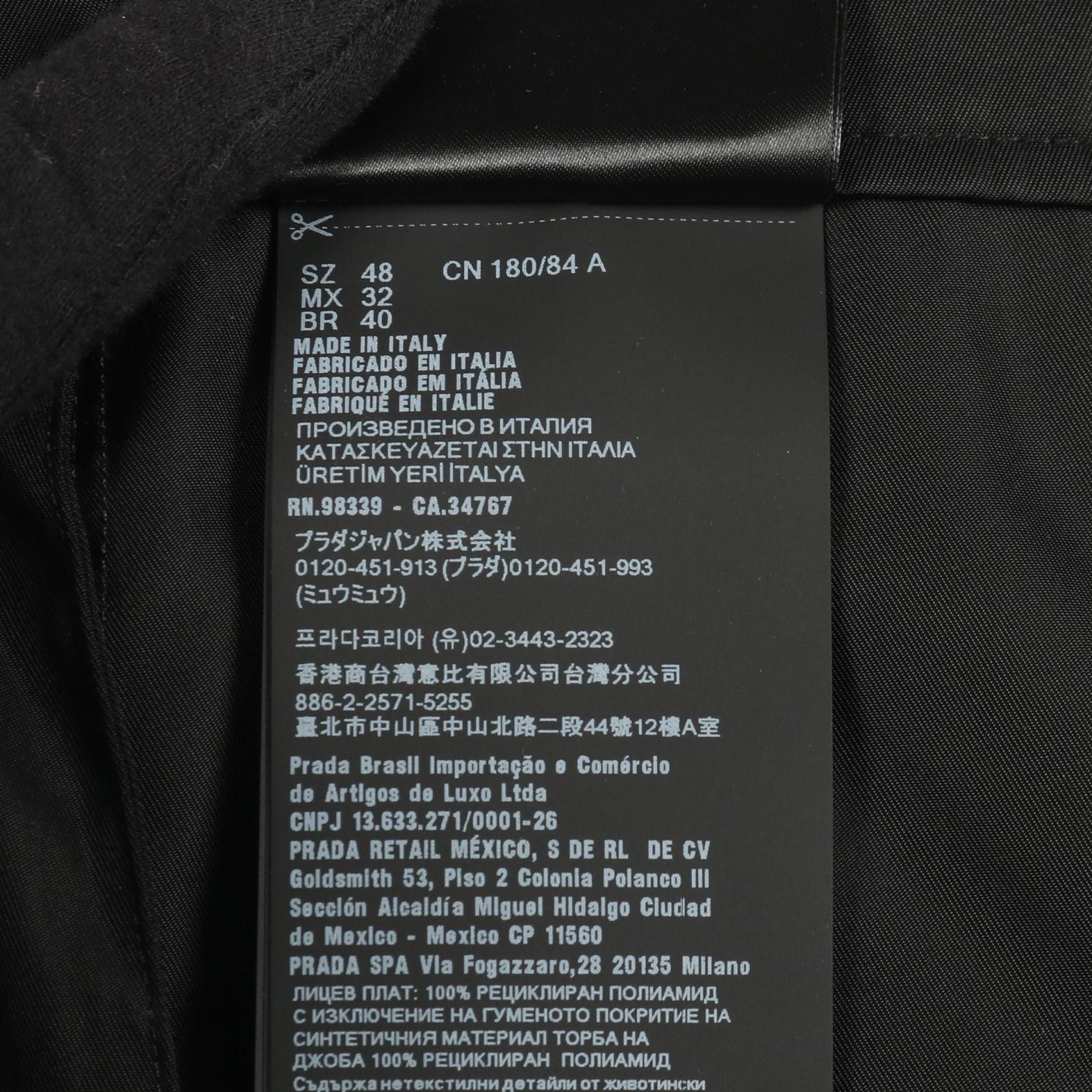 Prada Prada Prada Re-Nylon Pants Textile Bottoms DUTY FREE for USA Size ONE SIZE - 5 Thumbnail
