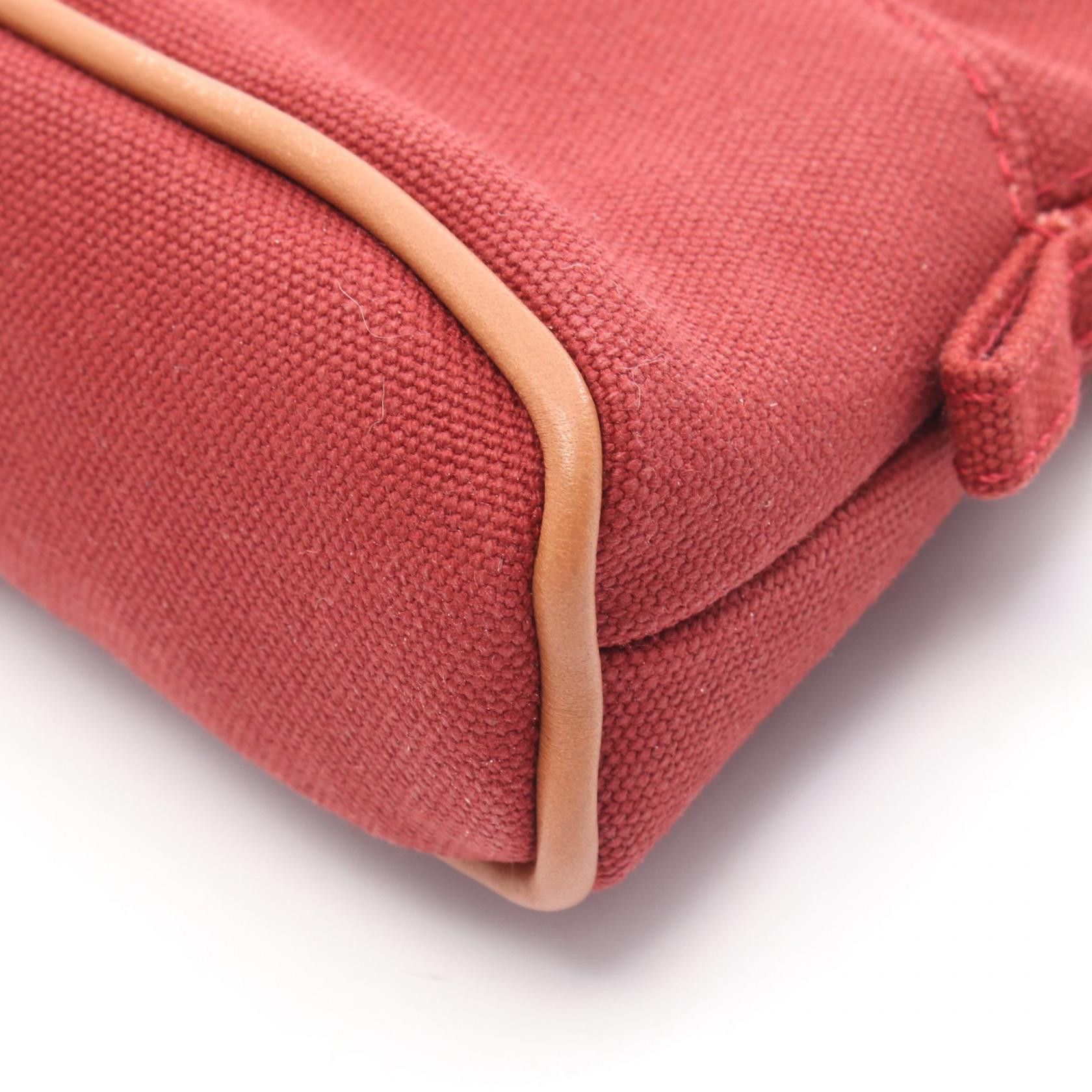 Hermes Hermes Hermes Bolide Pouch15 canvas leather pouch Textile Vanity Bag DUTY FREE for USA Size ONE SIZE - 5 Thumbnail