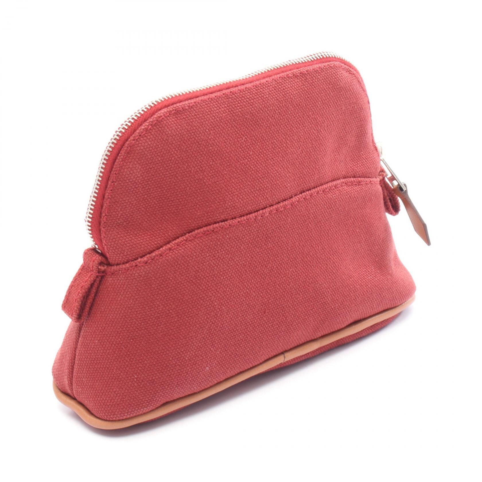 Hermes Hermes Hermes Bolide Pouch15 canvas leather pouch Textile Vanity Bag DUTY FREE for USA Size ONE SIZE - 2 Thumbnail