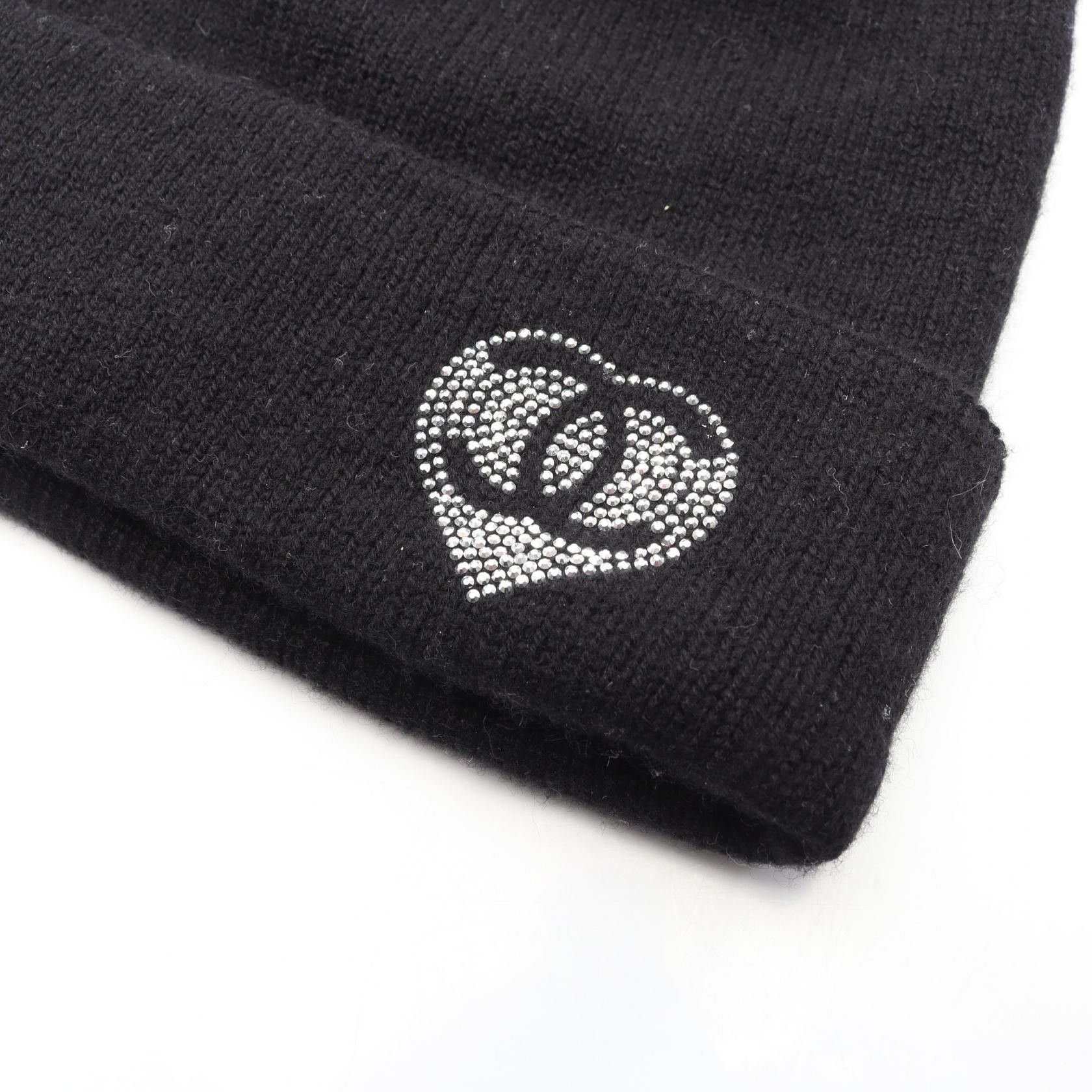 Chanel Chanel Chanel Coco Mark Cashmere Knit Cap Textile Hats DUTY FREE for USA Size ONE SIZE - 7 Thumbnail