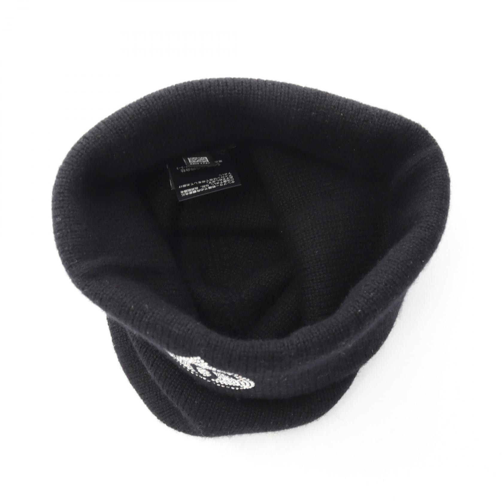 Chanel Chanel Chanel Coco Mark Cashmere Knit Cap Textile Hats DUTY FREE for USA Size ONE SIZE - 3 Thumbnail