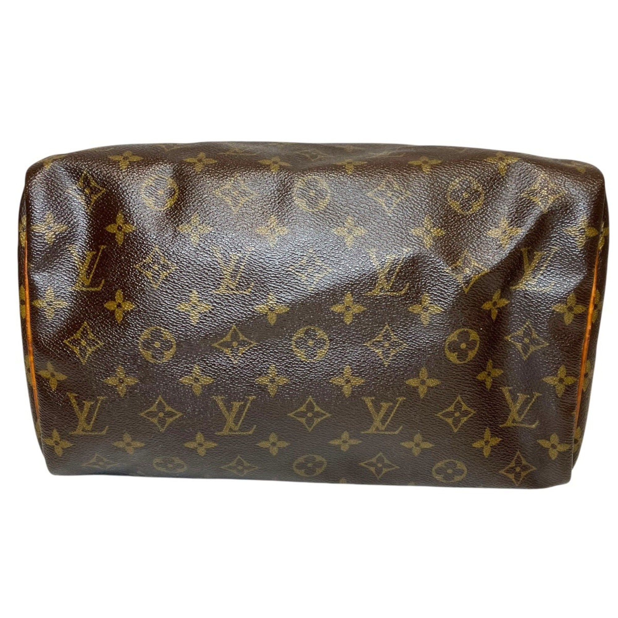 Louis Vuitton Louis Vuitton Speedy 30 Handbag, Monogram Leather, M41526 Size ONE SIZE - 3 Thumbnail