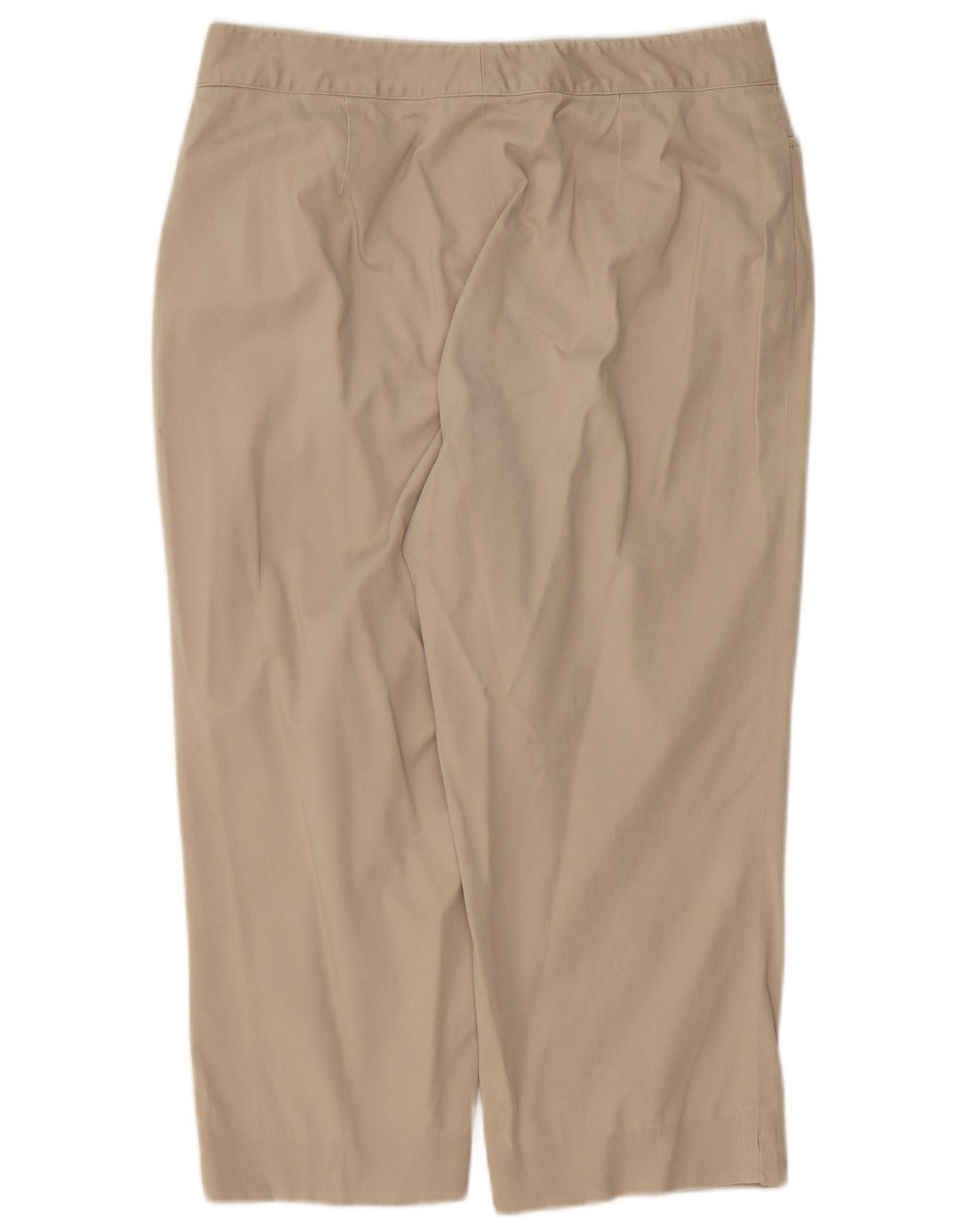 Ralph Lauren Womens Straight Capri Trousers US 12 Large W32 L21 Beige Size 30" / US 8 / IT 44 - 2 Thumbnail