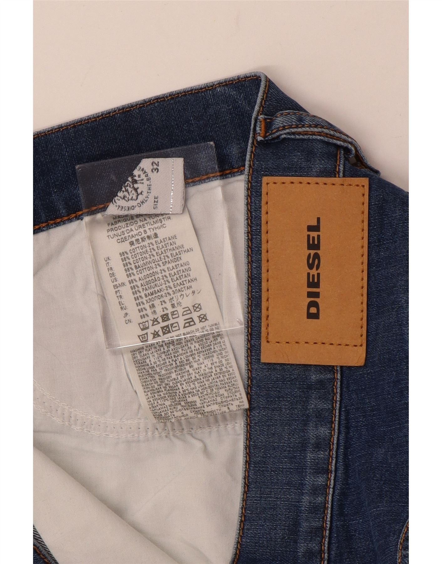 Diesel Mens Slim Jeans W32 L31 Blue Cotton Size US 32 / EU 48 - 3 Thumbnail