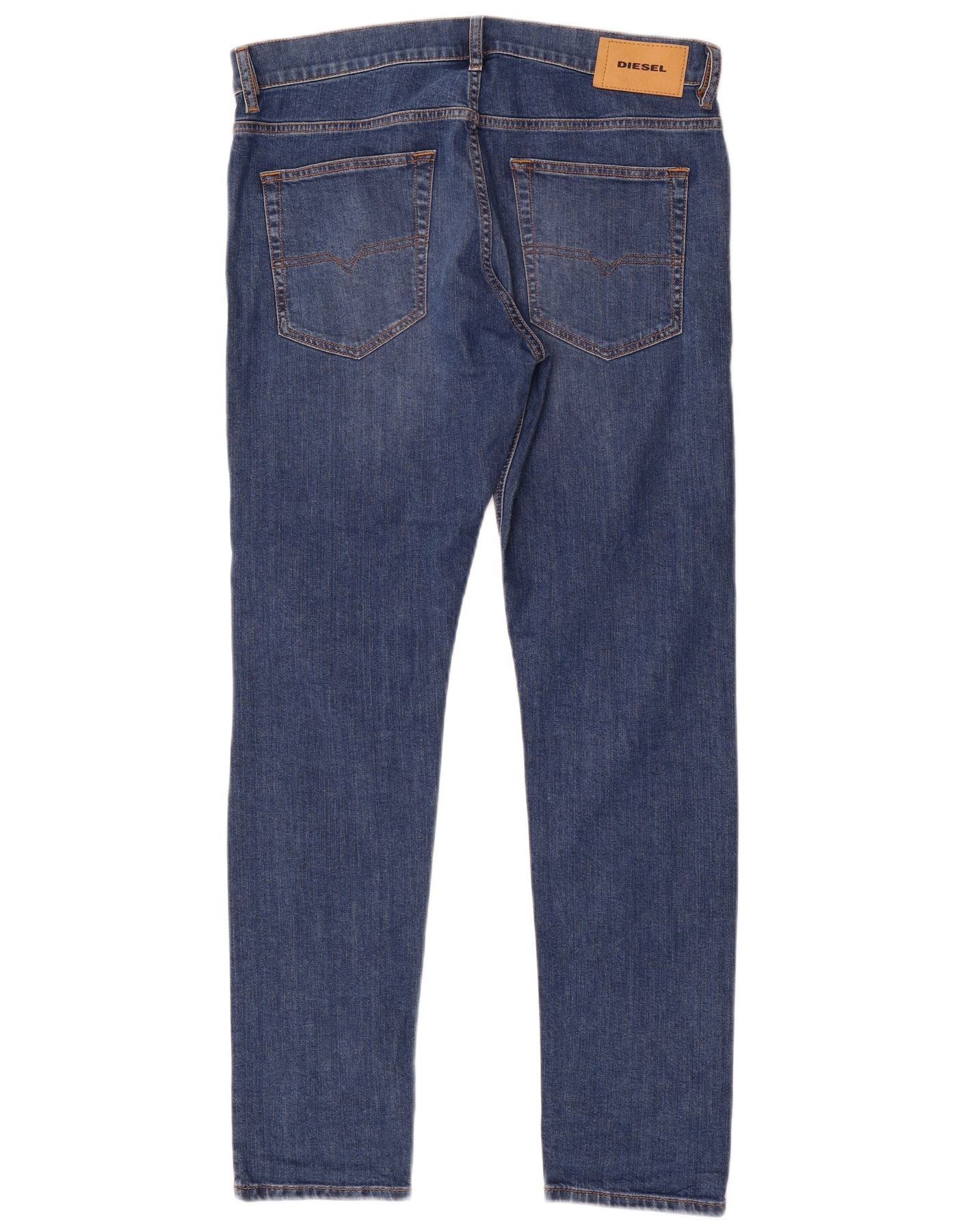 Diesel Mens Slim Jeans W32 L31 Blue Cotton Size US 32 / EU 48 - 2 Thumbnail