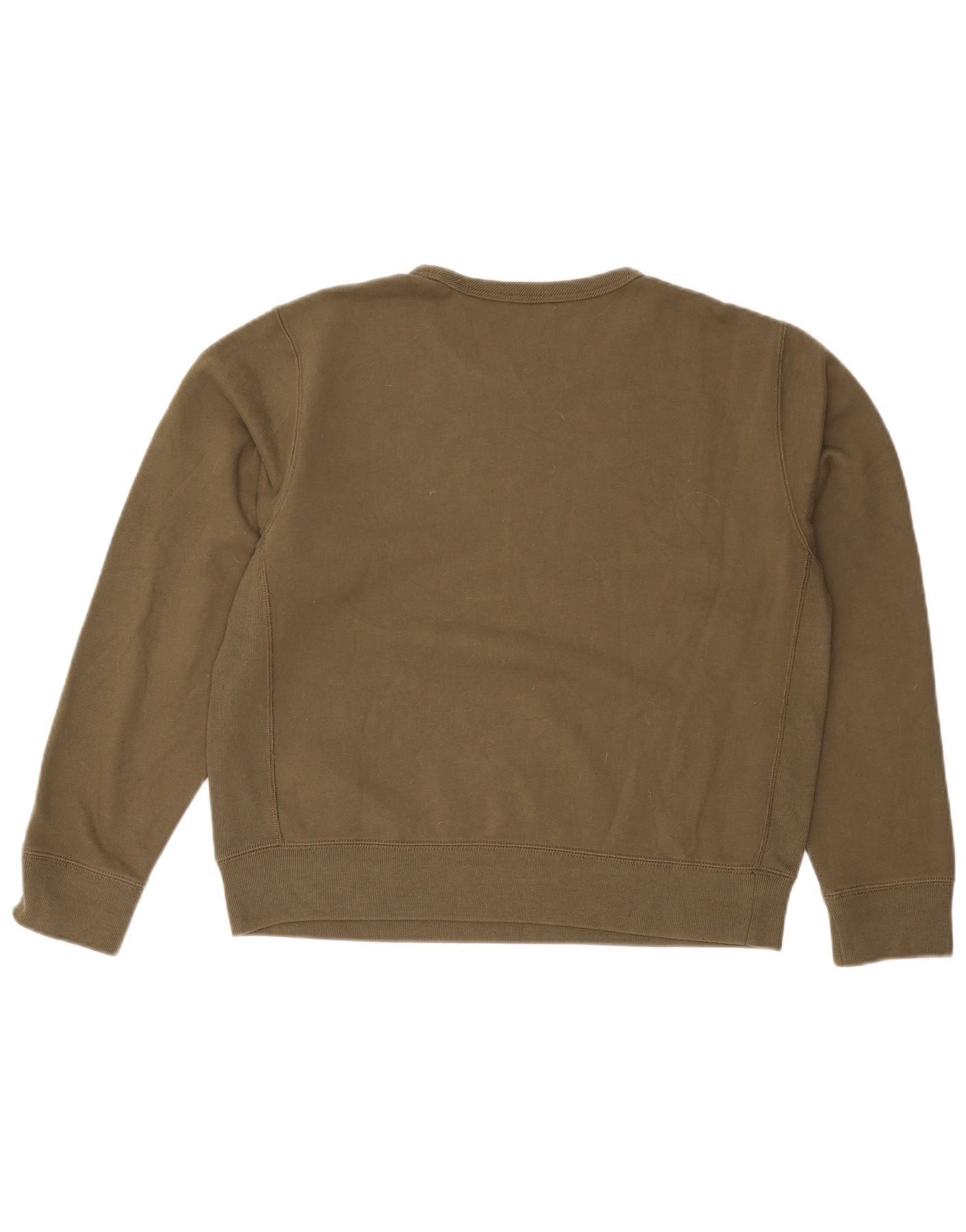 Polo Ralph Lauren Womens Sweatshirt Jumper UK 18 XL Khaki Cotton Size M / US 6-8 / IT 42-44 - 2 Thumbnail