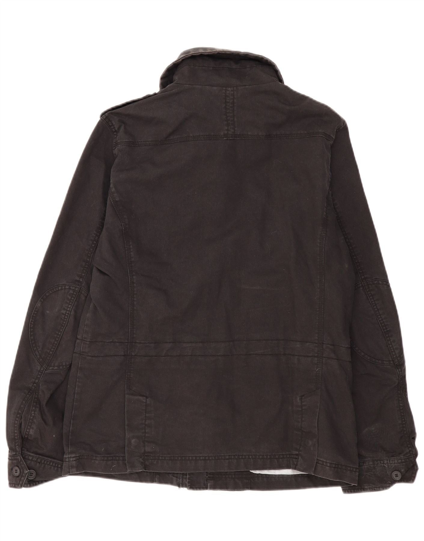 Diesel Mens Military Jacket UK 40 Large Black Cotton Size US XL / EU 56 / 4 - 2 Thumbnail
