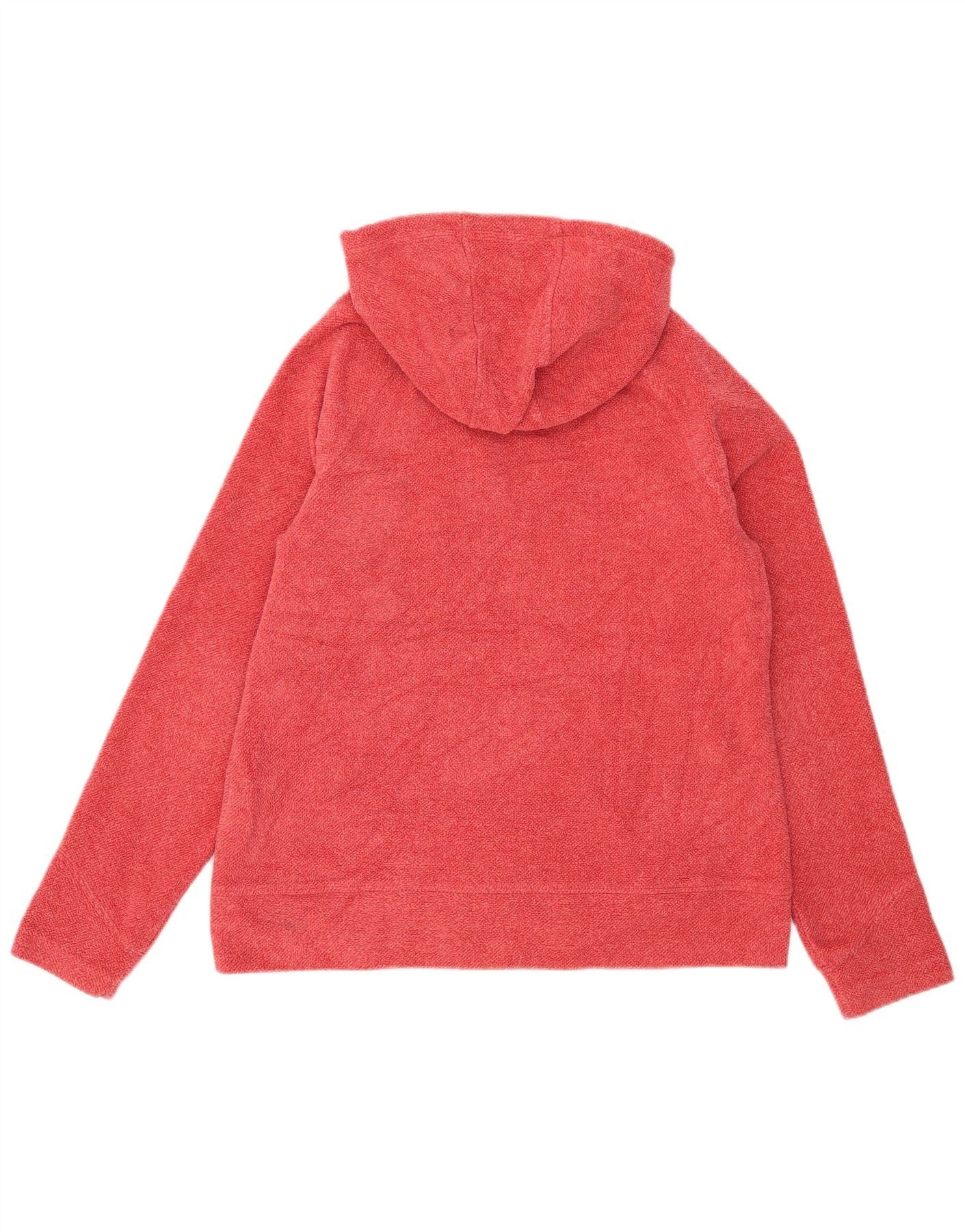 Carhartt Womens Zip Hoodie Sweater US 8/10 Medium Red Flecked Polyest Size S / US 4 / IT 40 - 2 Thumbnail