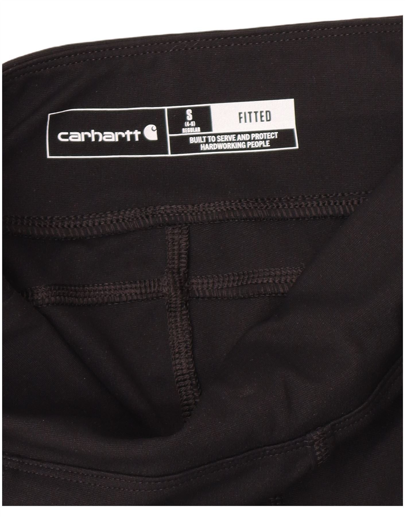 Carhartt Womens Fitted Leggings US 4/6 Small Black Size 27" / US 4 / IT 40 - 3 Thumbnail