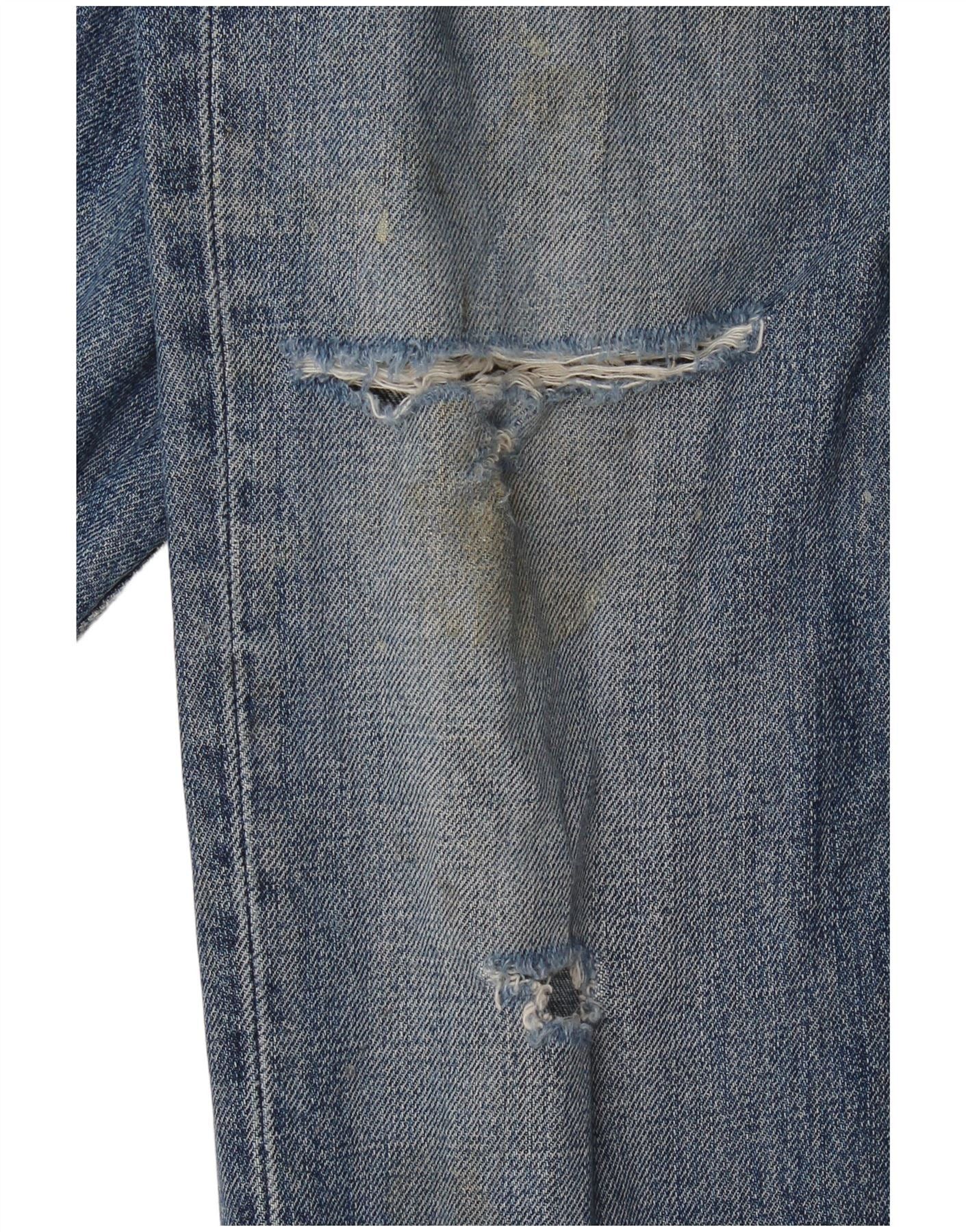 Carhartt Womens Texas Distressed Slim Jeans W30 L32 Blue Cotton Size 42" / US 20 - 3 Thumbnail