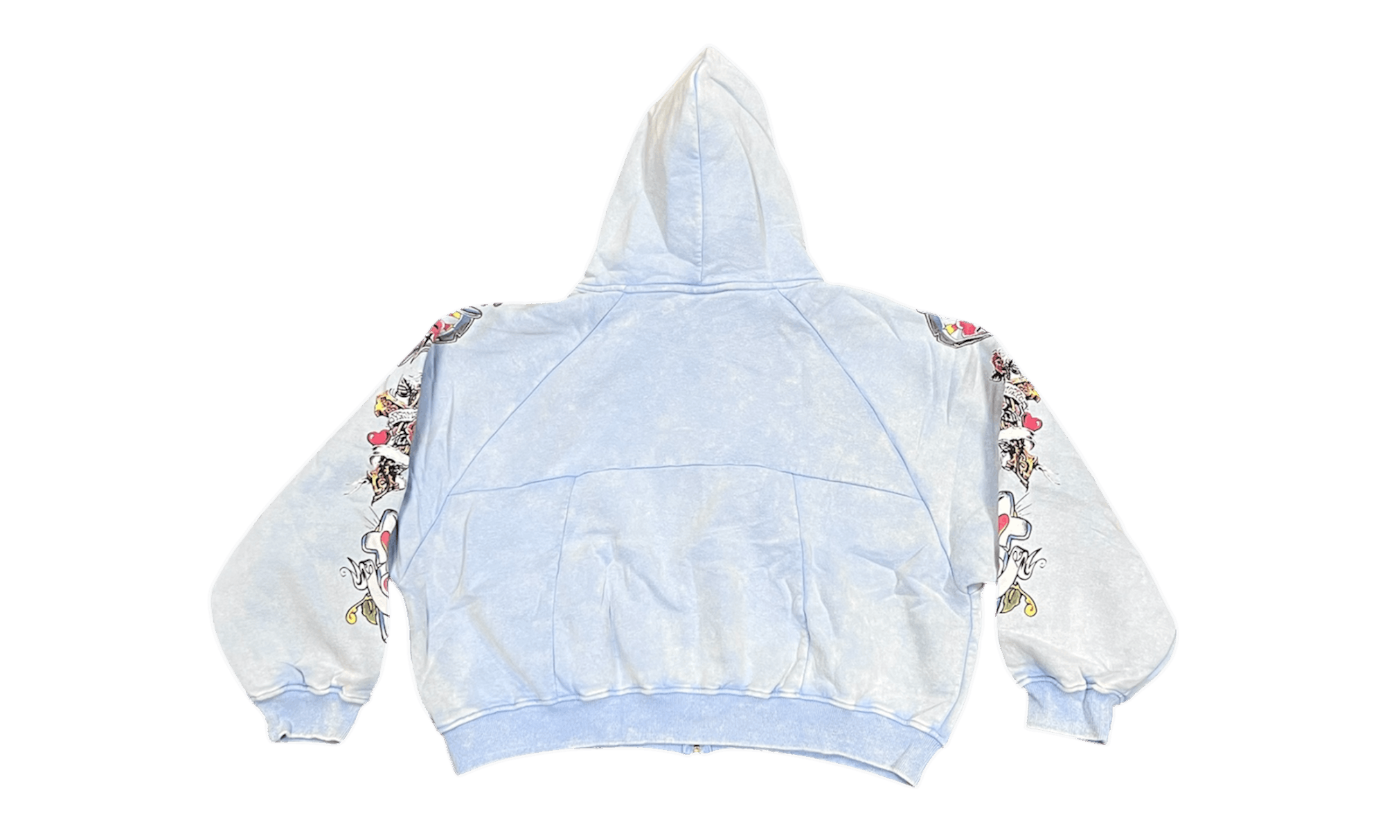 Other We Are Righteous Risen King Blue Cropped Zip-Up Hoodie Size US M / EU 48-50 / 2 - 2 Thumbnail