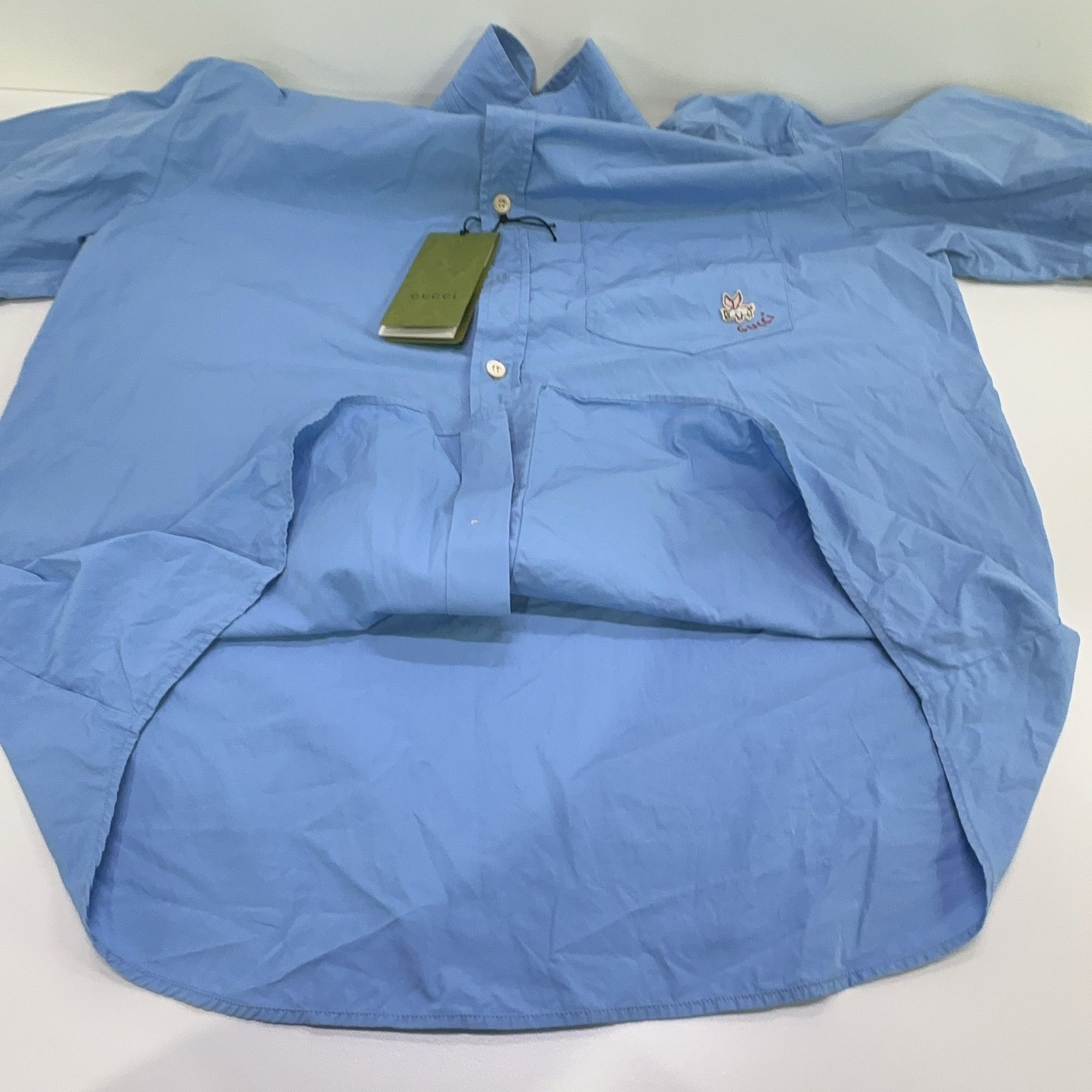 Gucci Gucci Bunny Embroidery Short Sleeve Shirt Size M Size US M / EU 48-50 / 2 - 9 Thumbnail