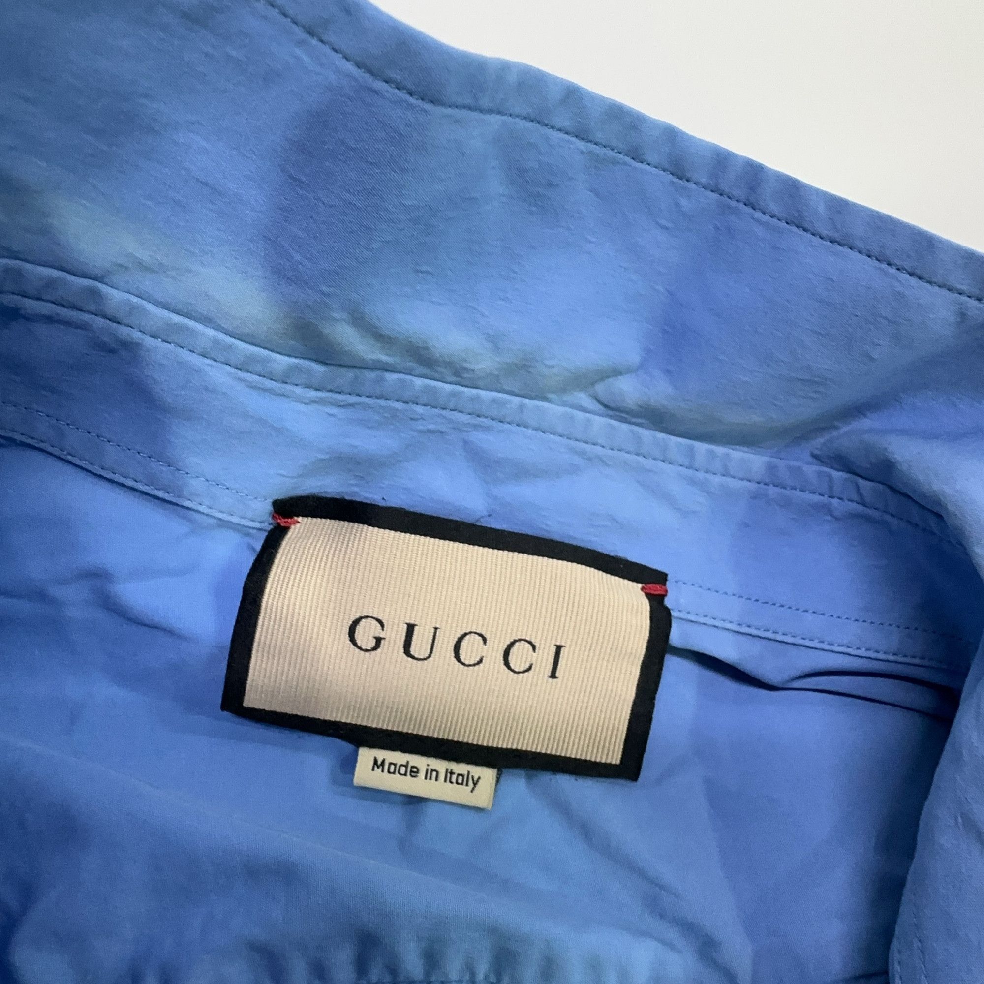 Gucci Gucci Bunny Embroidery Short Sleeve Shirt Size M Size US M / EU 48-50 / 2 - 6 Thumbnail