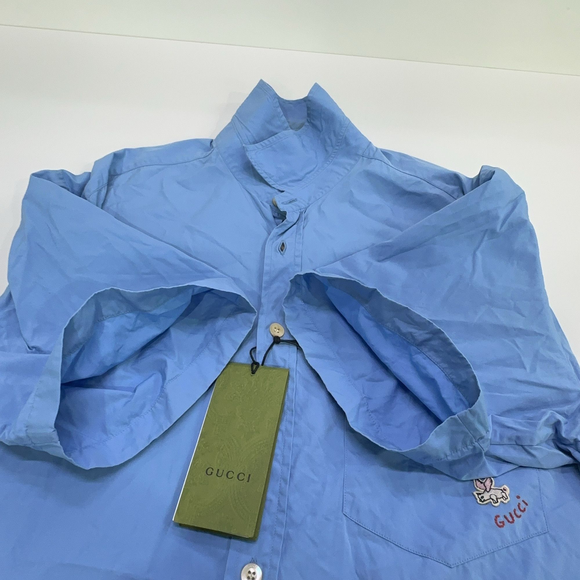 Gucci Gucci Bunny Embroidery Short Sleeve Shirt Size M Size US M / EU 48-50 / 2 - 8 Thumbnail