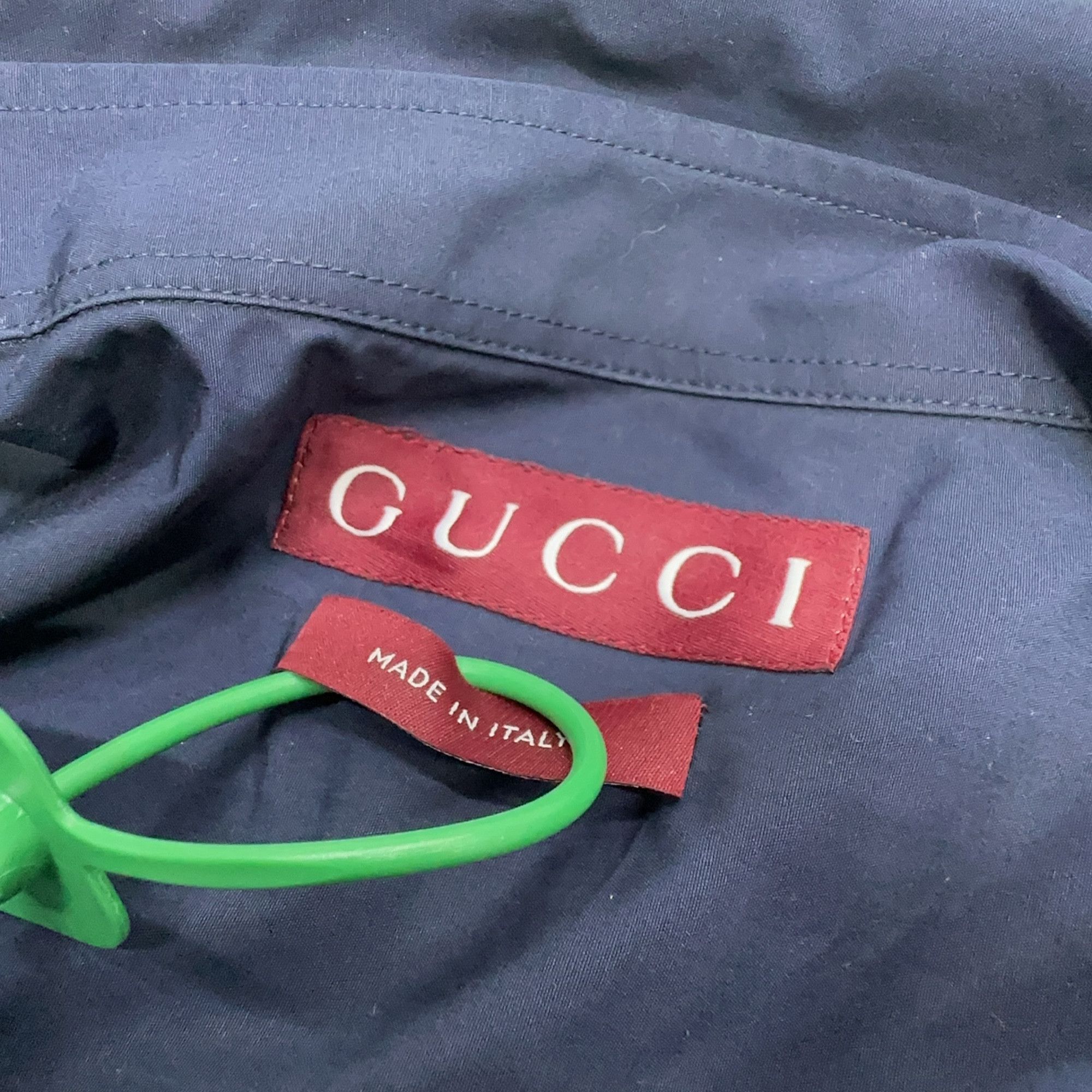 Gucci Gucci Contrast Collar Short Sleeve Shirt Size M Size US M / EU 48-50 / 2 - 3 Thumbnail