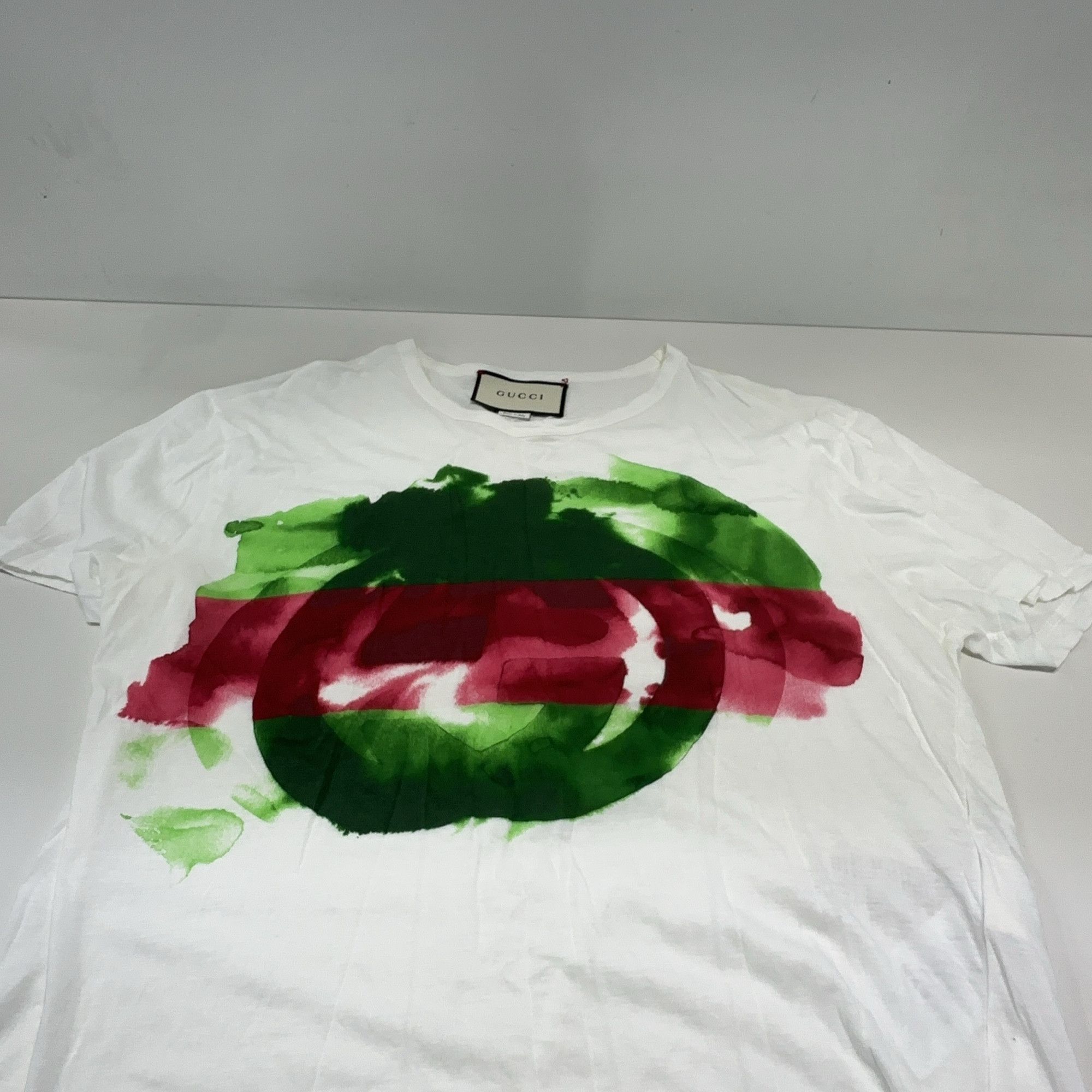 Gucci Gucci Watercolor Logo T-Shirt Size M Size US M / EU 48-50 / 2 - 7 Thumbnail