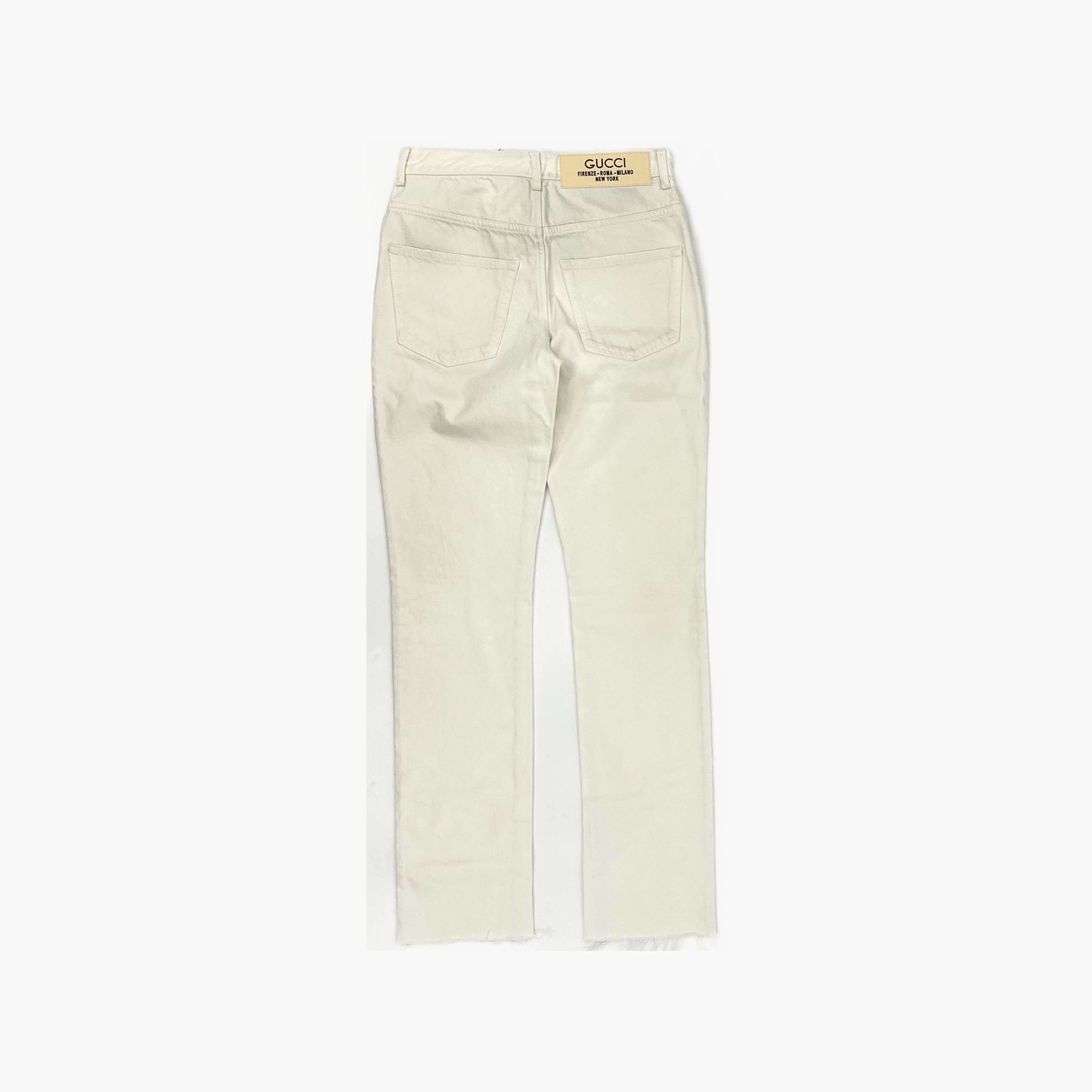 Gucci Gucci White Frayed Hem Denim Jeans Size 30 Size US 30 / EU 46 - 2 Thumbnail