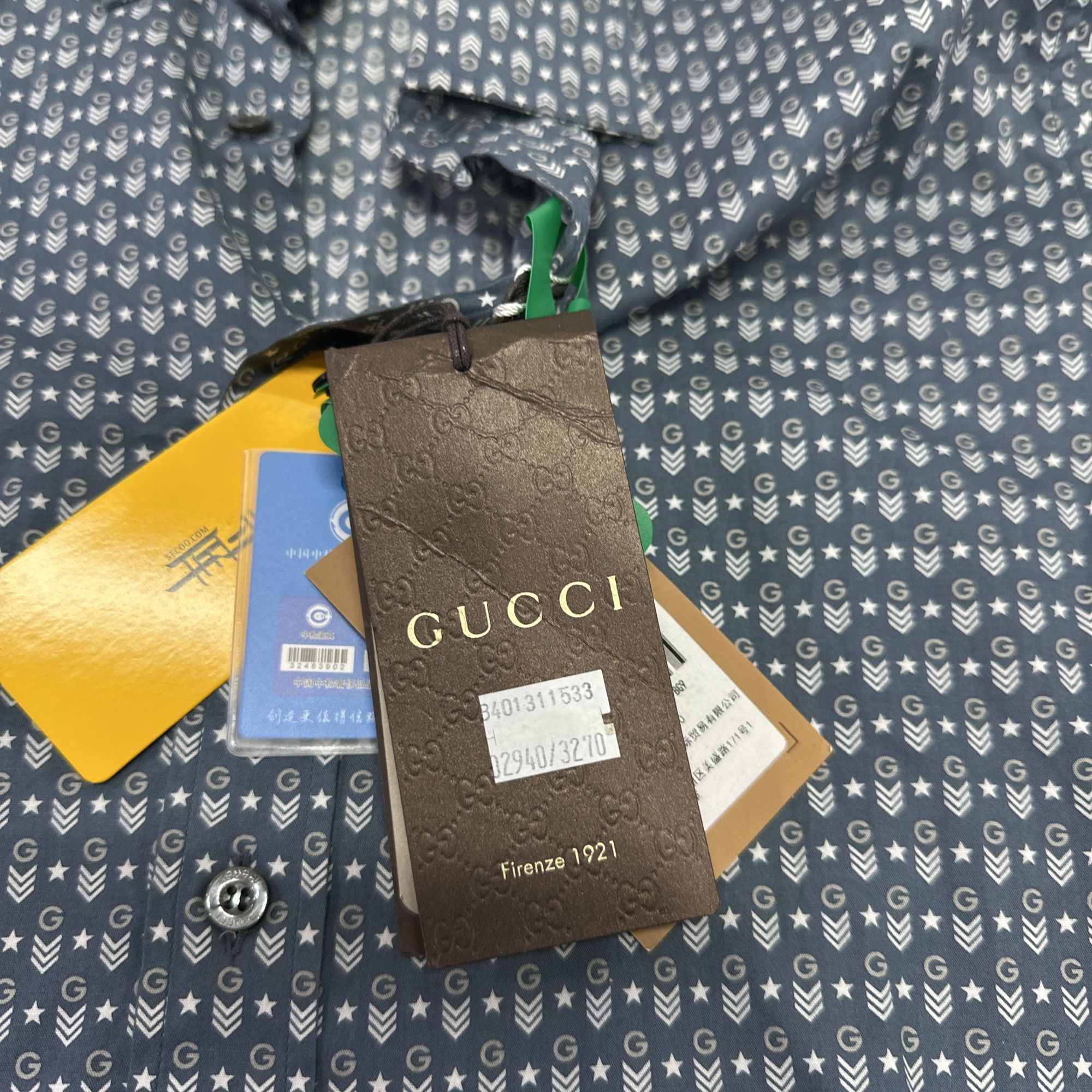 Gucci Gucci Monogram Star Long Sleeve Shirt Size M Size US XXS / EU 40 - 3 Thumbnail