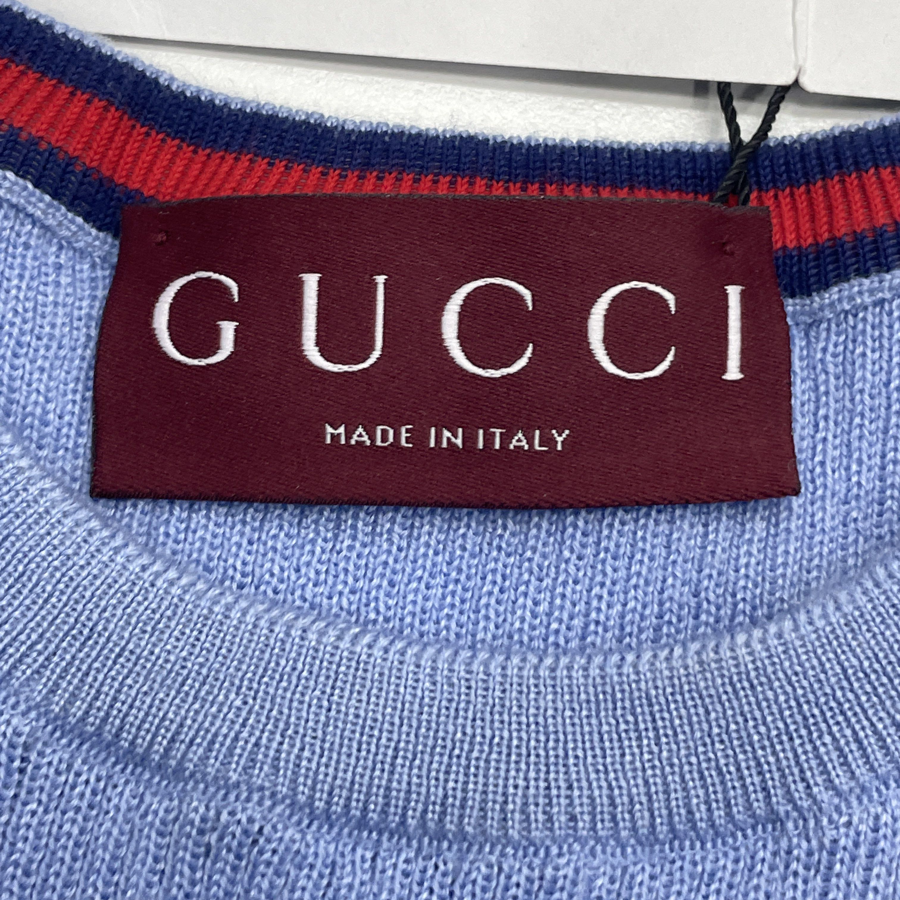 Gucci Gucci Logo Intarsia Knit Sweater Size S Size S / US 4 / IT 40 - 3 Thumbnail