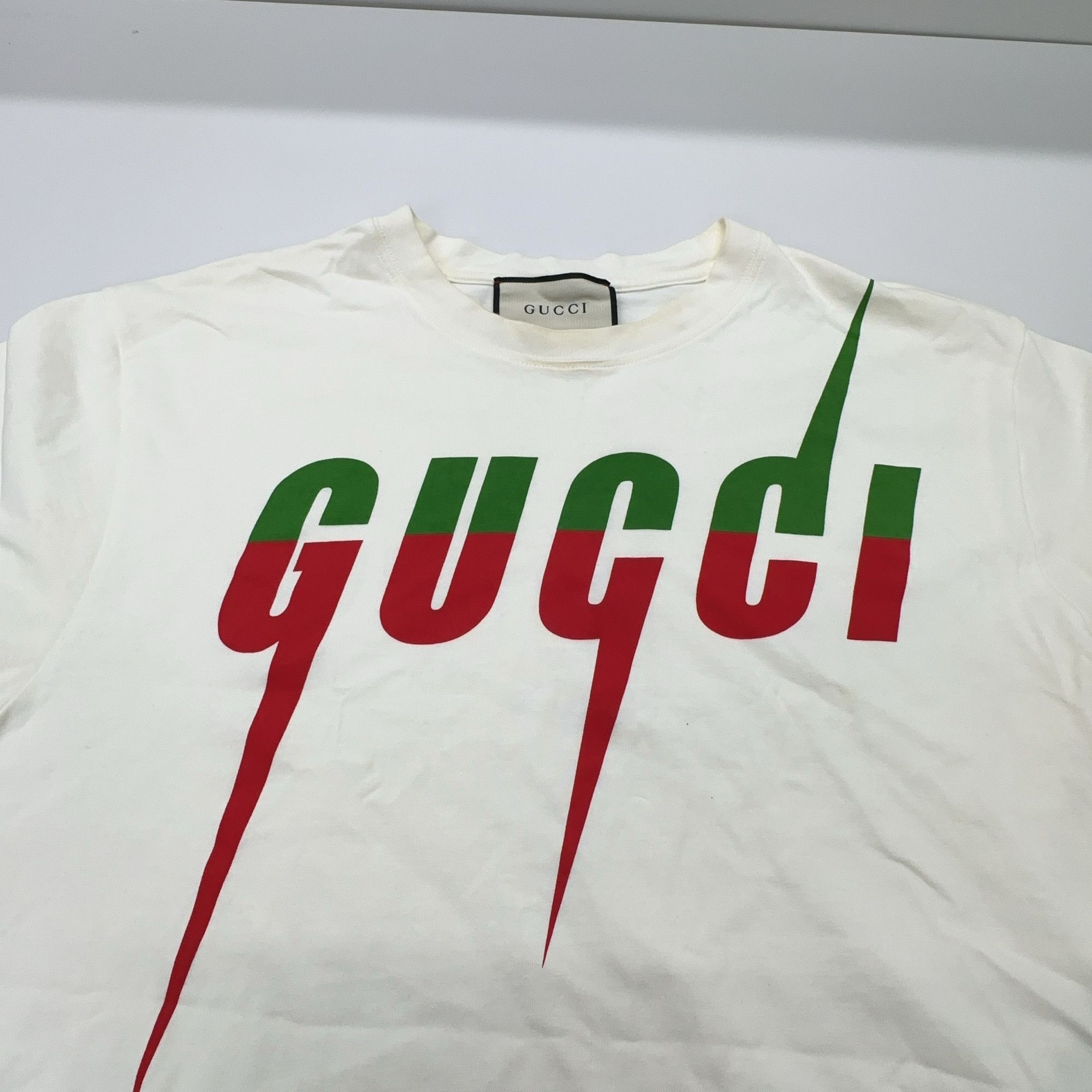 Gucci Gucci Blade Logo Print T-Shirt Size M Size US M / EU 48-50 / 2 - 8 Thumbnail