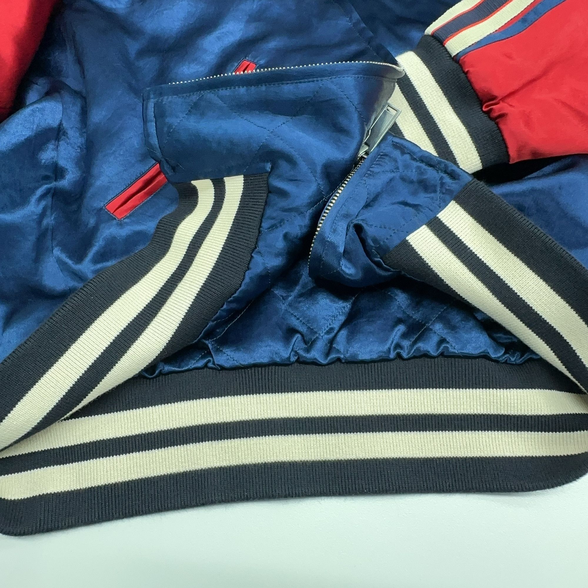 Gucci Gucci Logo Tape Bomber Jacket Size M Size US M / EU 48-50 / 2 - 11 Thumbnail
