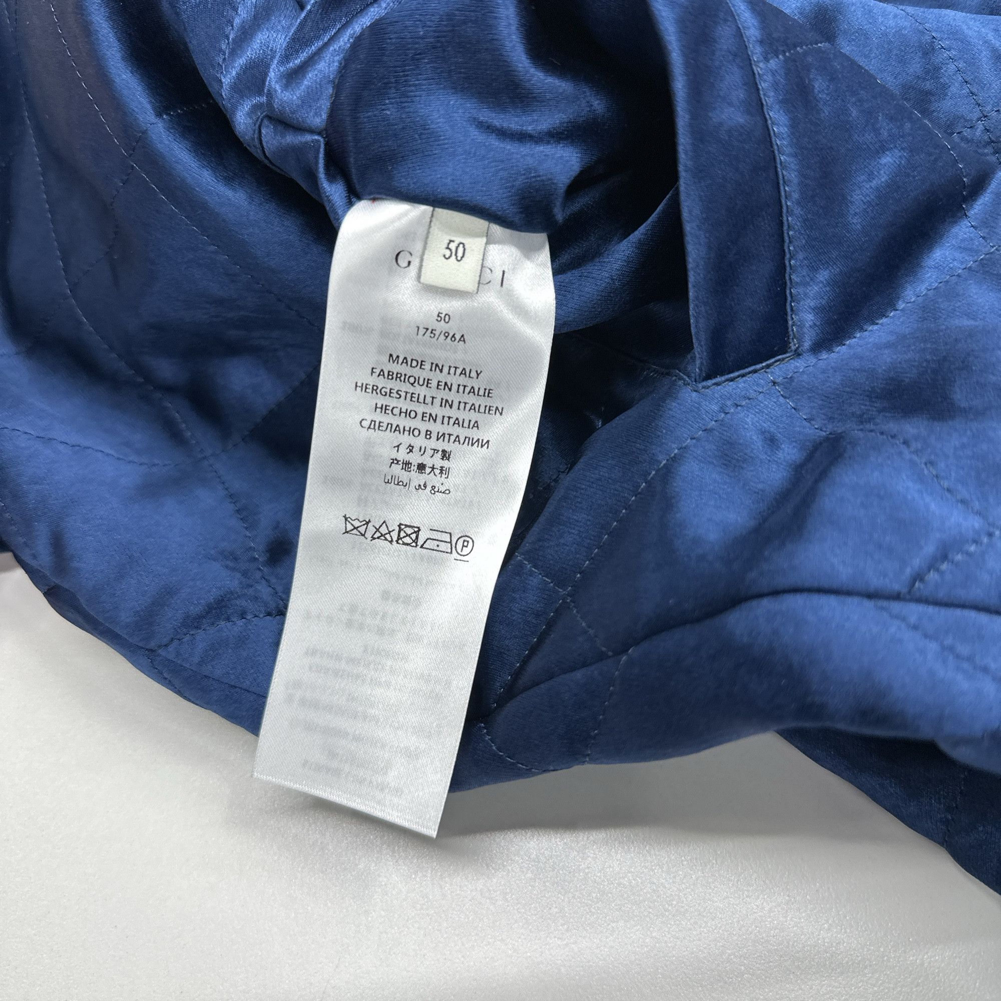 Gucci Gucci Logo Tape Bomber Jacket Size M Size US M / EU 48-50 / 2 - 6 Thumbnail