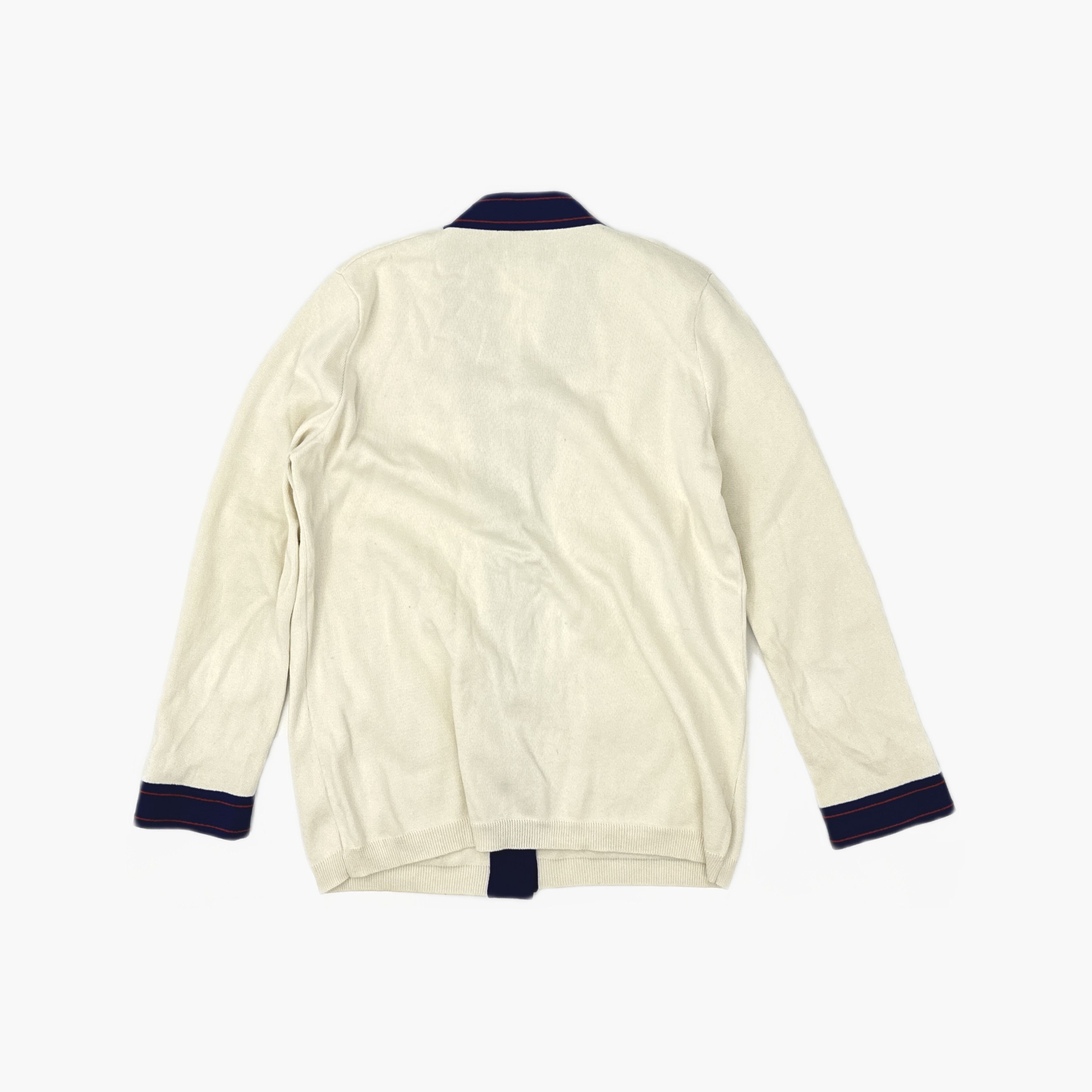 Gucci Gucci Bee Embroidered Stripe Cardigan Size XL Size XL / US 12-14 / IT 48-50 - 2 Thumbnail