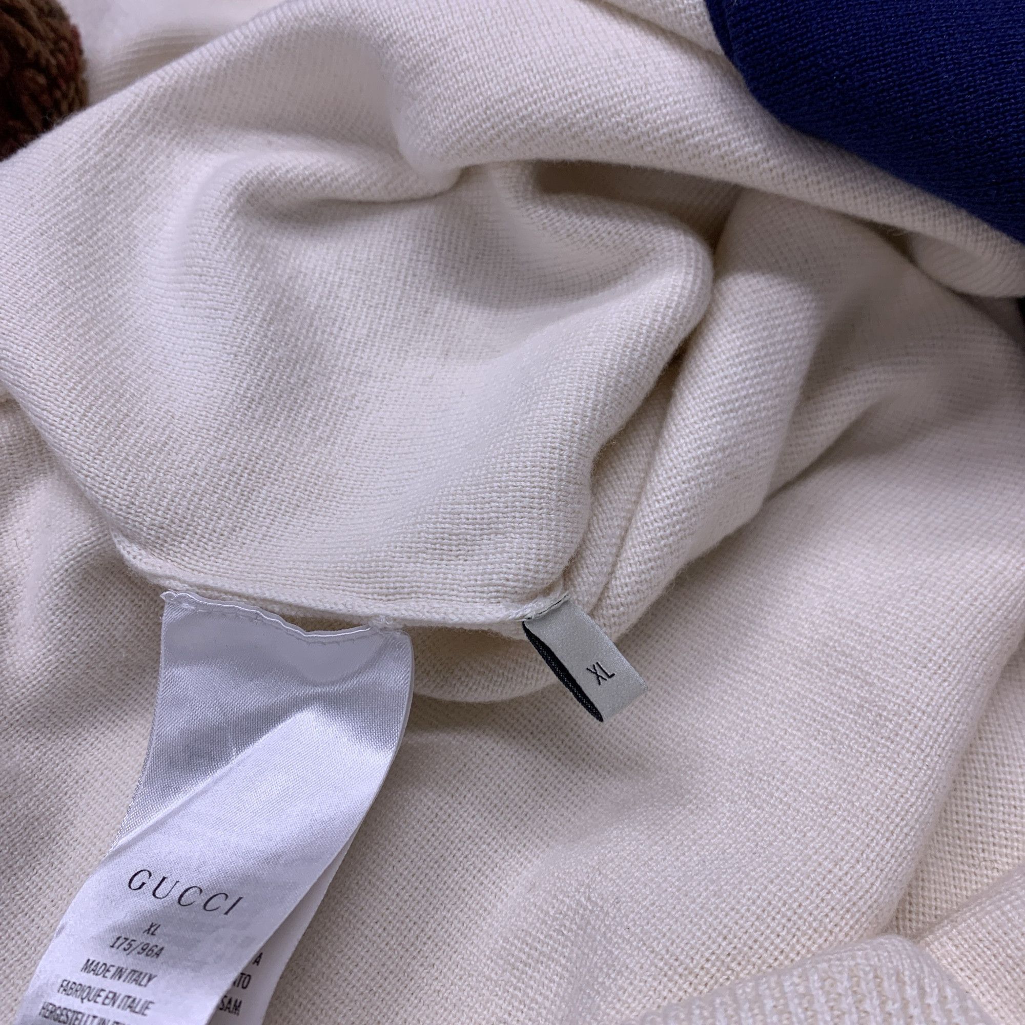 Gucci Gucci Bee Embroidered Stripe Cardigan Size XL Size XL / US 12-14 / IT 48-50 - 3 Thumbnail