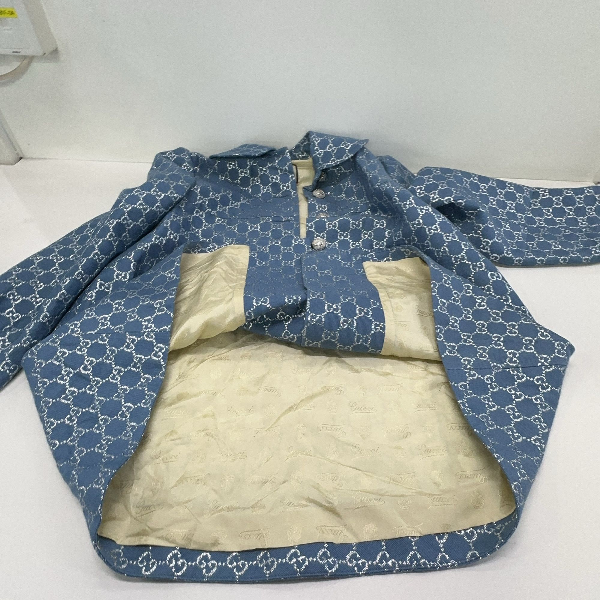 Gucci Gucci GG Pattern Metallic Coat Size 38 Size XS / US 0-2 / IT 36-38 - 7 Thumbnail