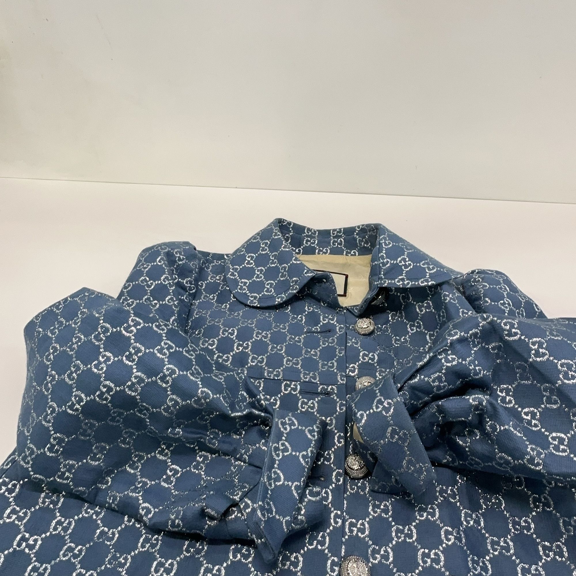 Gucci Gucci GG Pattern Metallic Coat Size 38 Size XS / US 0-2 / IT 36-38 - 8 Thumbnail