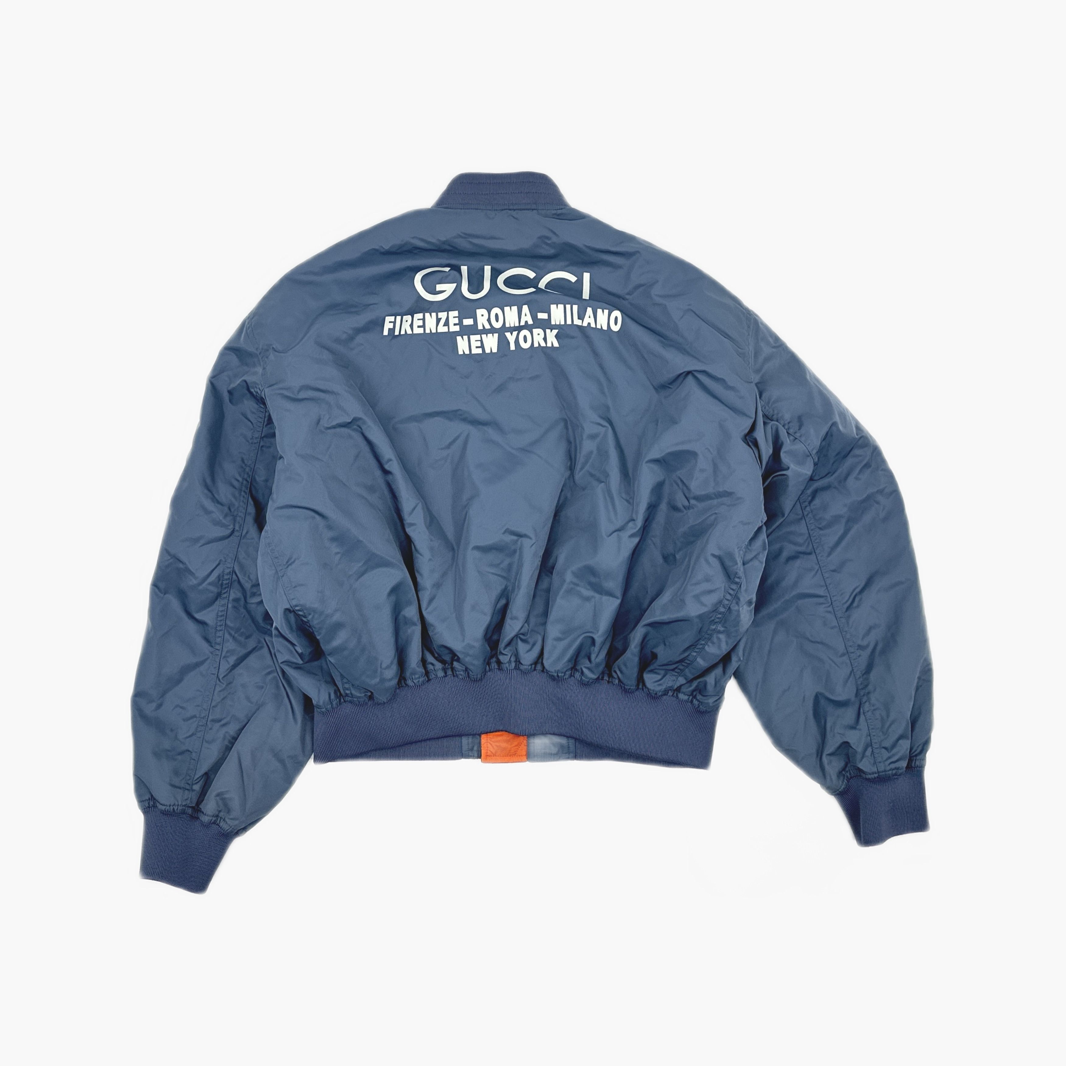 Gucci Gucci Logo Back Bomber Jacket Size 48 Size US M / EU 48-50 / 2 - 2 Thumbnail