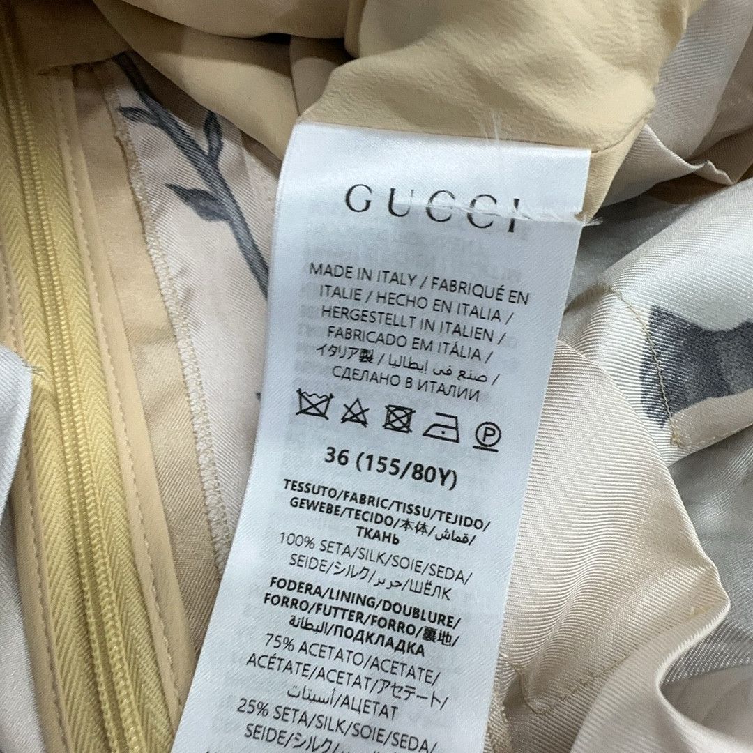 Gucci Gucci Floral Print Silk Midi Dress Size 36 Size XS / US 0-2 / IT 36-38 - 5 Thumbnail