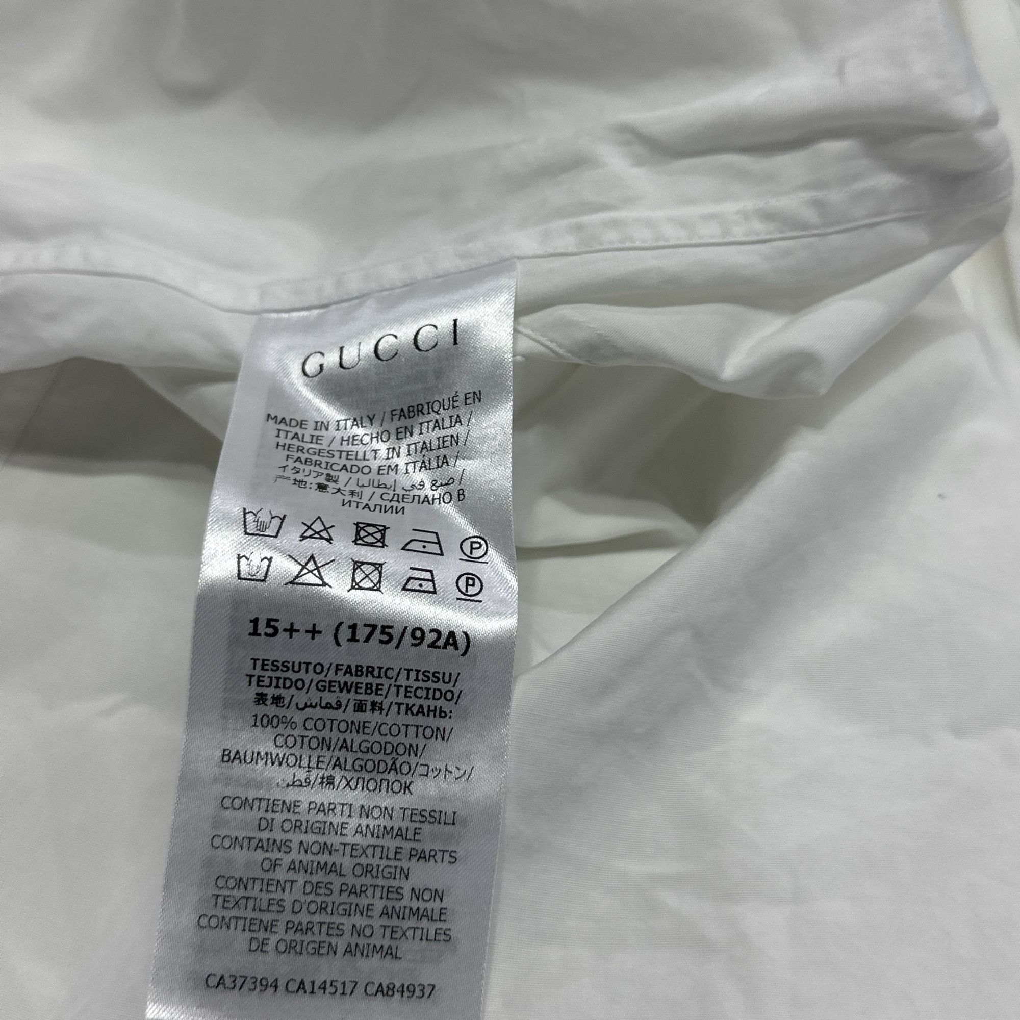 Gucci Gucci Cotton Button Up Shirt Size M Size US M / EU 48-50 / 2 - 4 Thumbnail