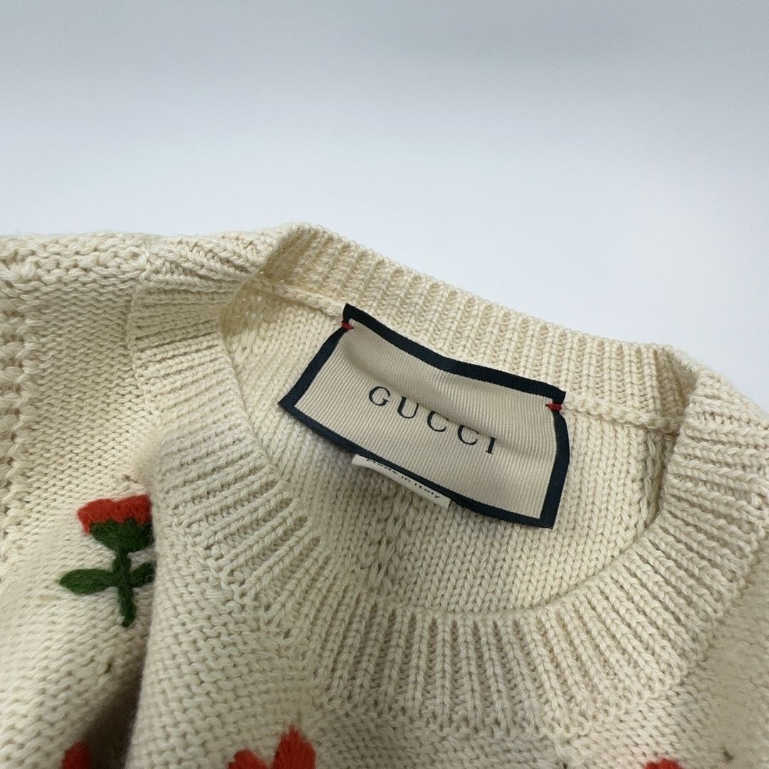 Gucci Gucci Floral Embroidered Sweater XS Size XS / US 0-2 / IT 36-38 - 5 Thumbnail