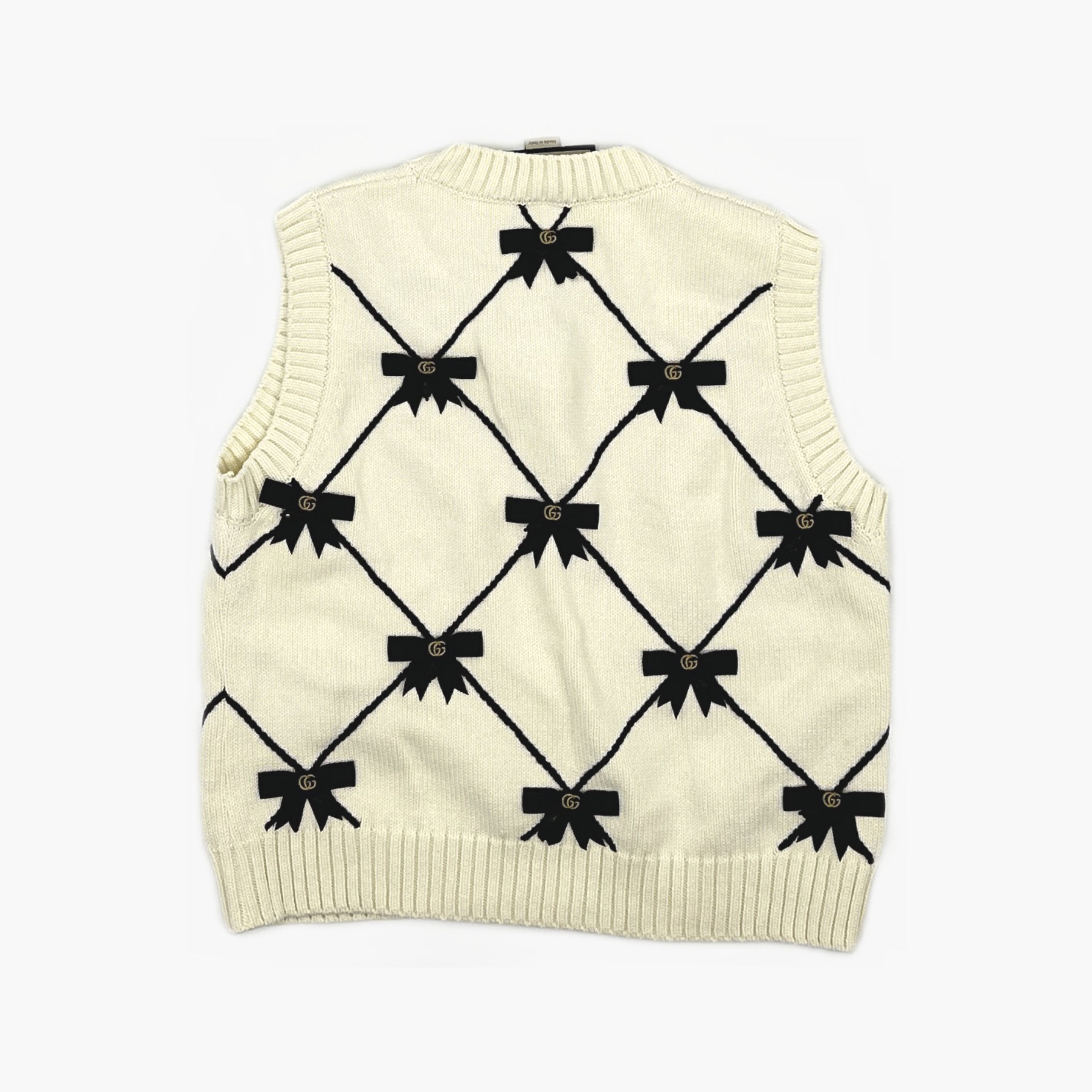 Gucci Gucci Bow Knit Vest Size L Size L / US 10 / IT 46 - 2 Thumbnail