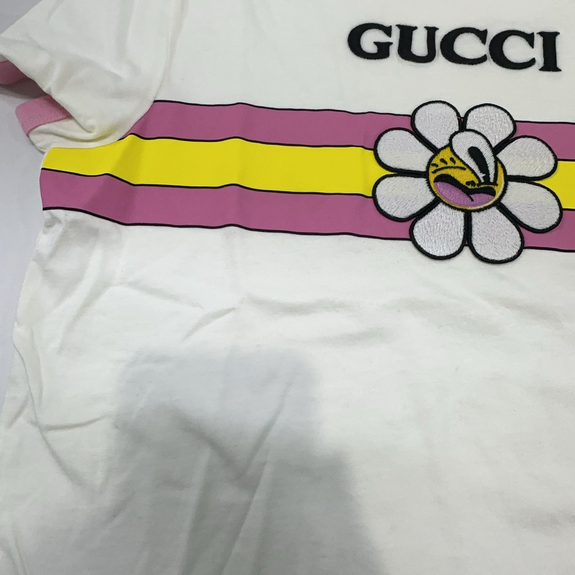 Gucci Gucci Flower Logo Ringer T-Shirt Size S Size S / US 4 / IT 40 - 8 Thumbnail