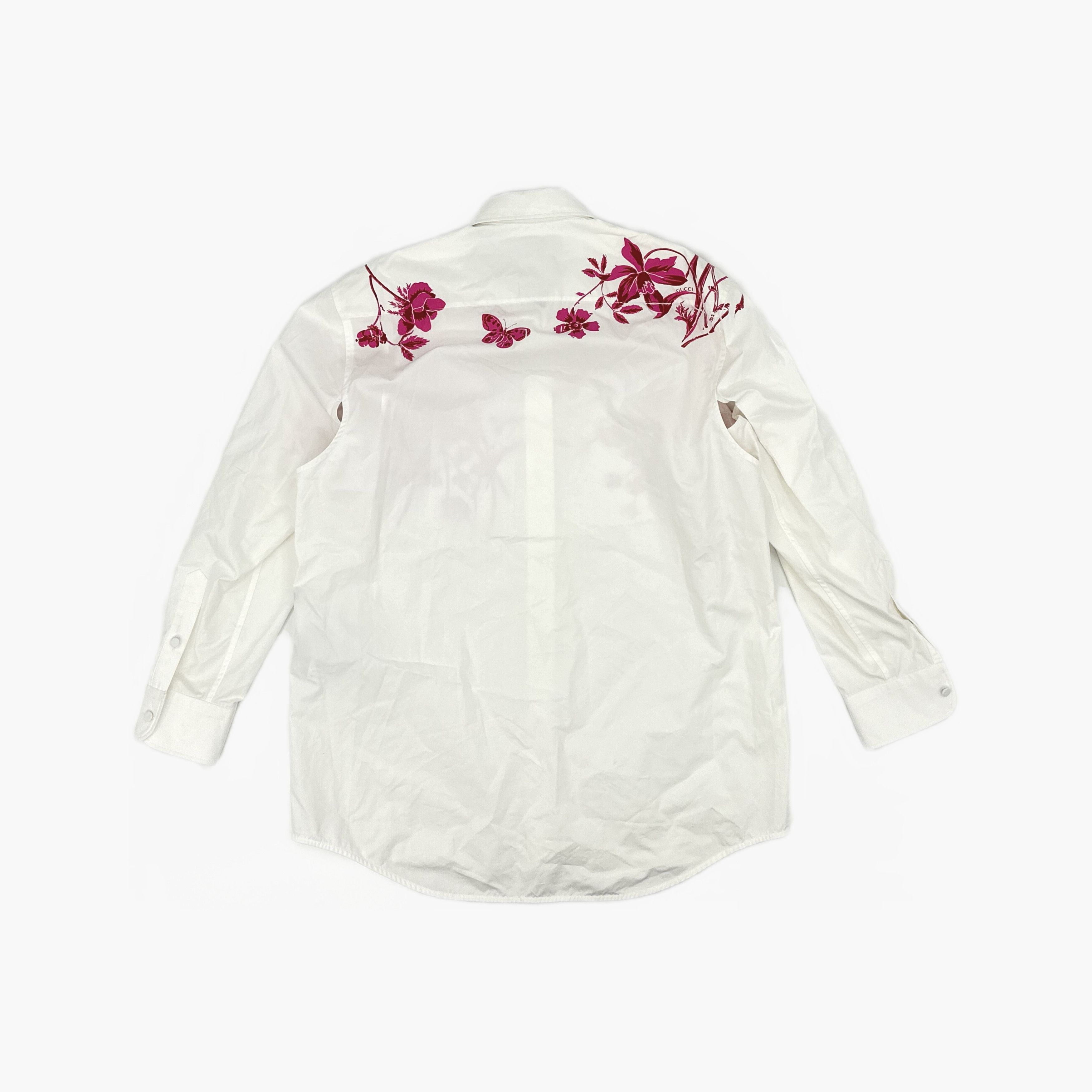 Gucci Gucci Floral Print Button Up Shirt Size 40 Size S / US 4 / IT 40 - 2 Thumbnail