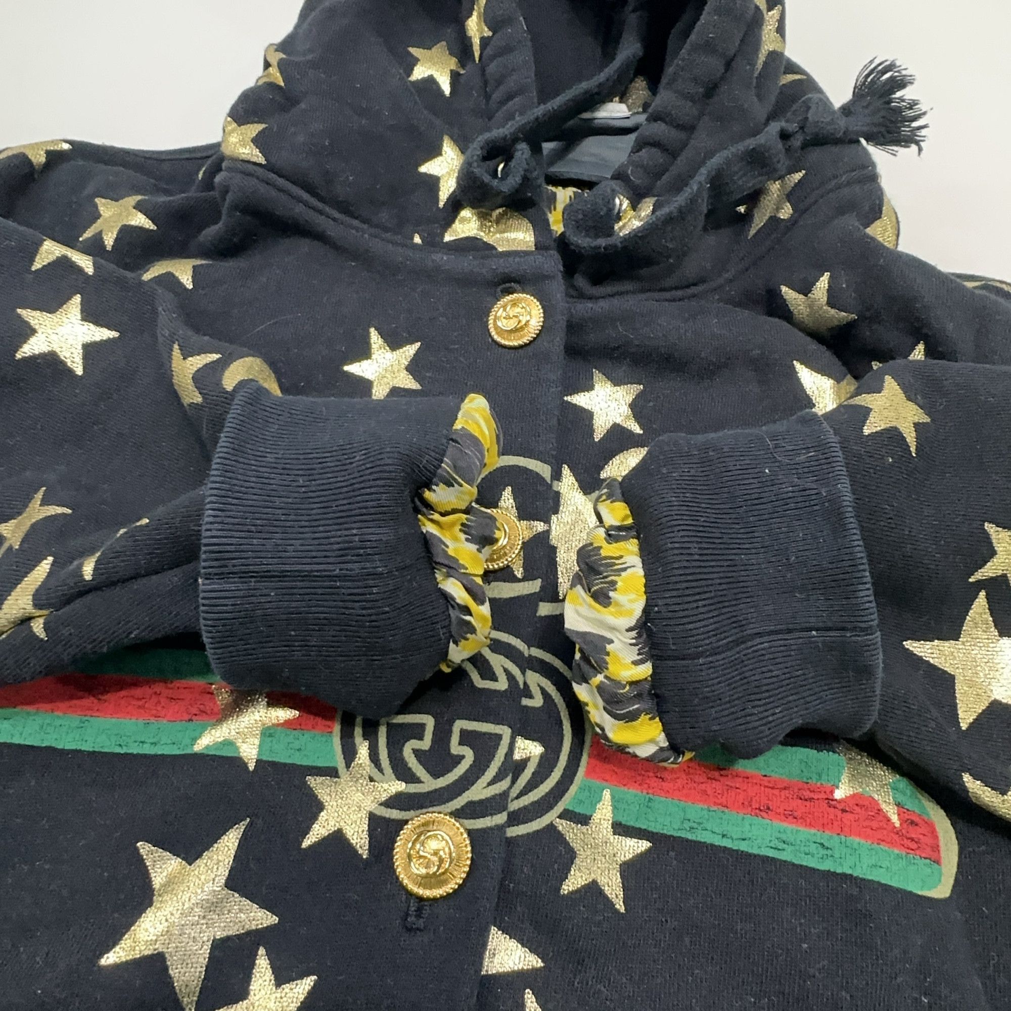 Gucci Gucci Star Moon Print Button Hoodie Size S Size S / US 4 / IT 40 - 9 Thumbnail