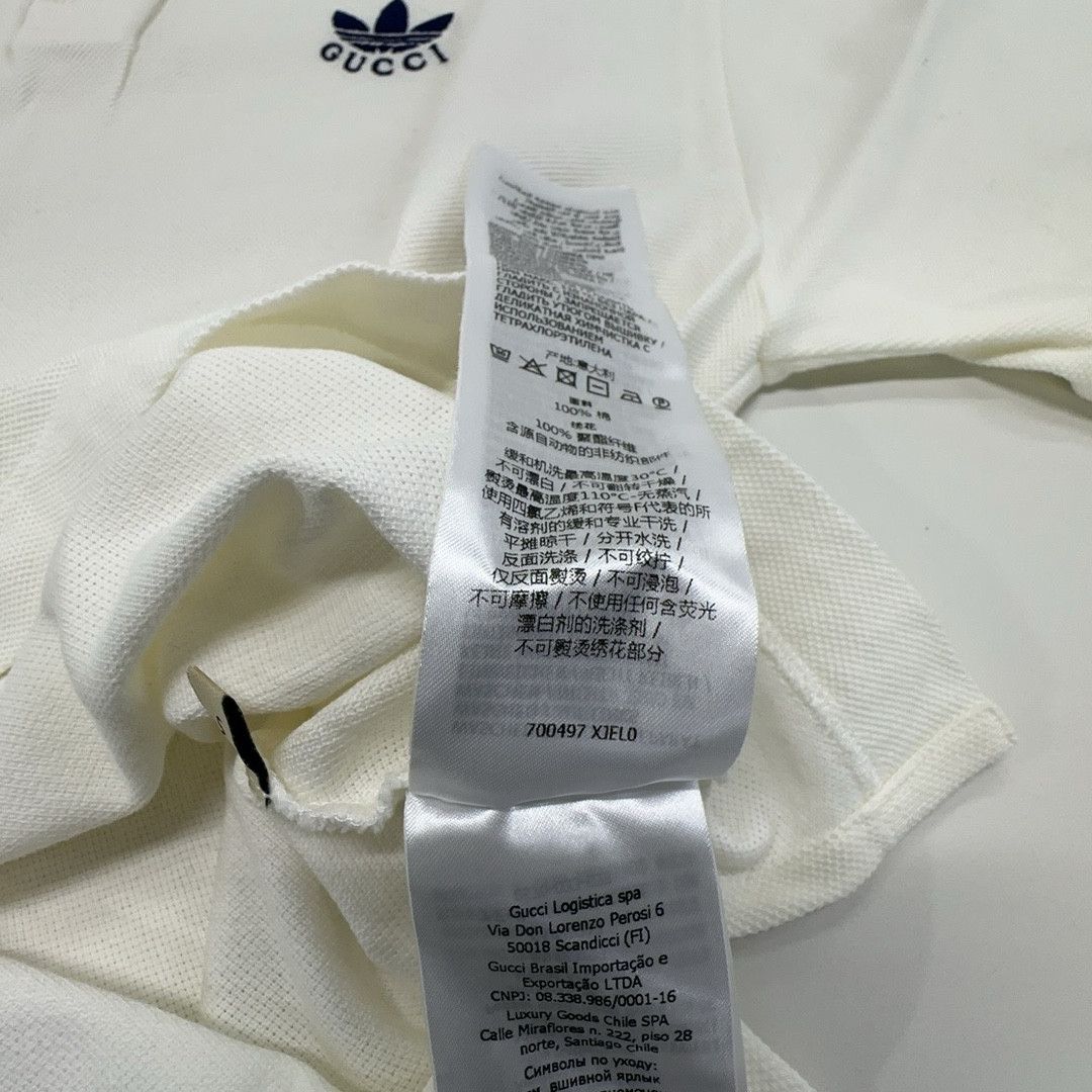 Gucci Gucci x Adidas Logo Embroidery Polo Shirt Size S Size US S / EU 44-46 / 1 - 3 Thumbnail