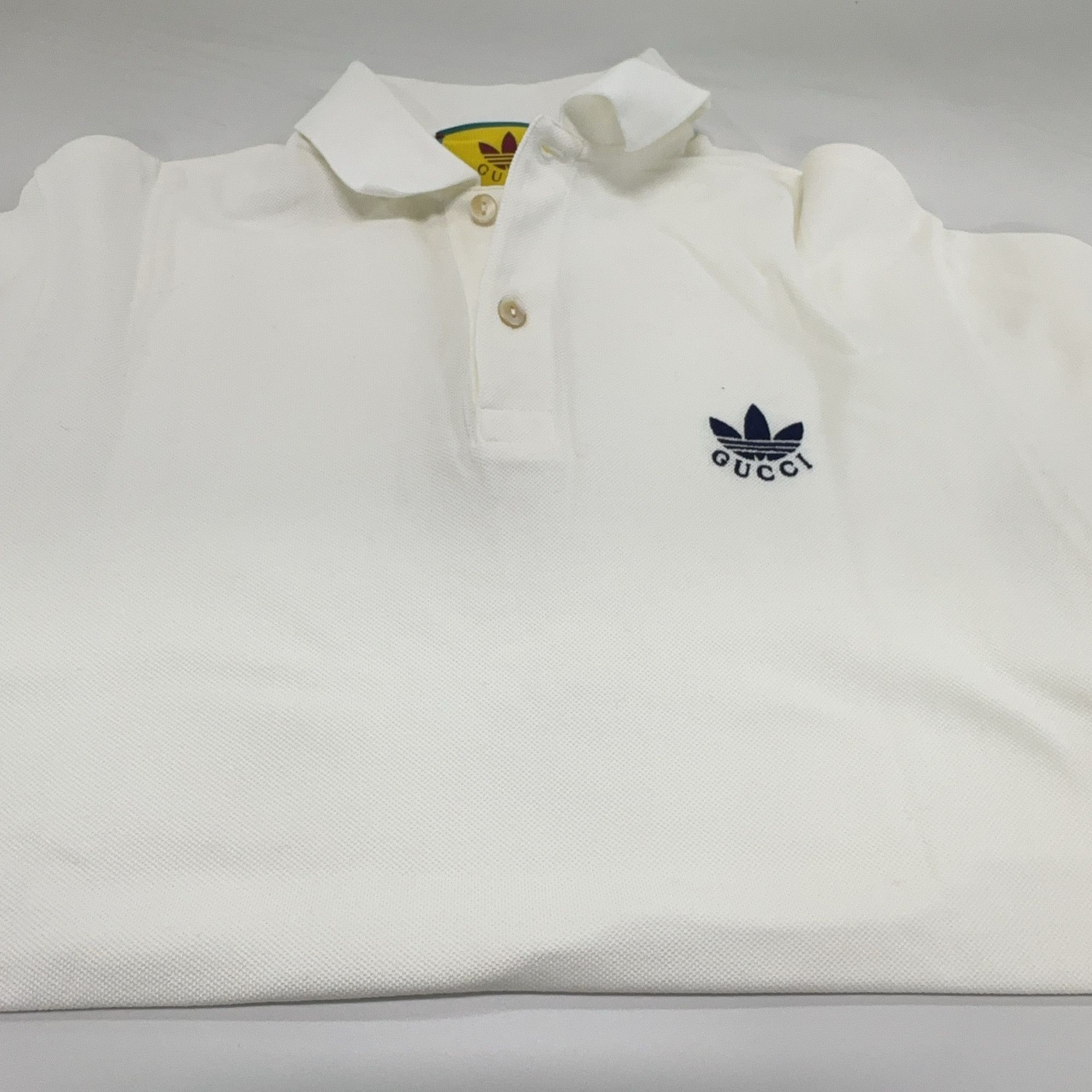 Gucci Gucci x Adidas Logo Embroidery Polo Shirt Size S Size US S / EU 44-46 / 1 - 7 Thumbnail
