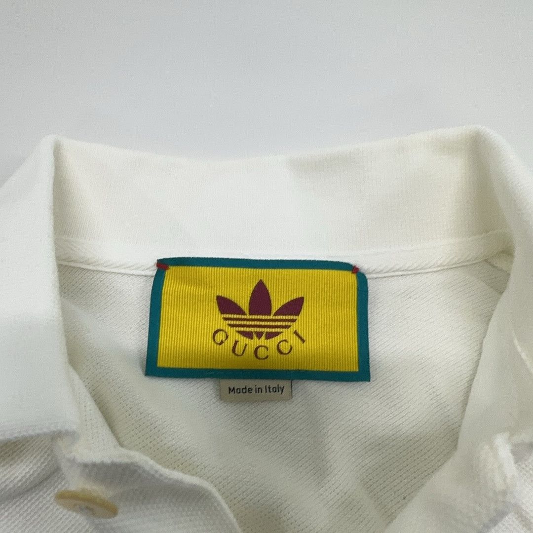 Gucci Gucci x Adidas Logo Embroidery Polo Shirt Size S Size US S / EU 44-46 / 1 - 5 Thumbnail