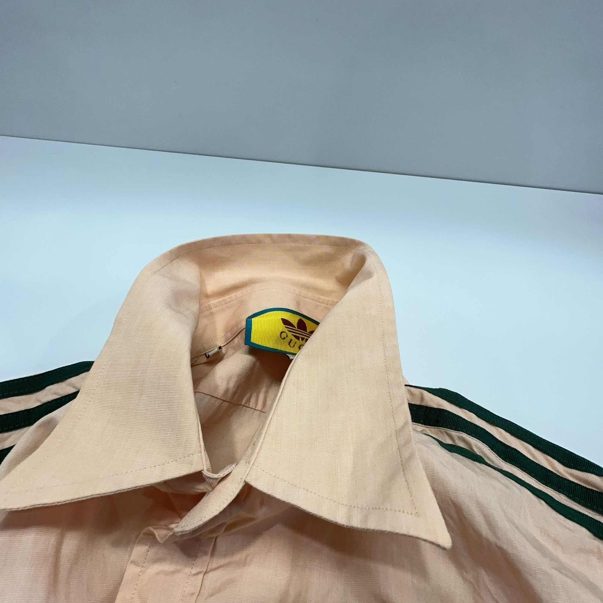Adidas × Gucci Gucci x Adidas Striped Button Up Shirt Size L Size US L / EU 52-54 / 3 - 7 Thumbnail