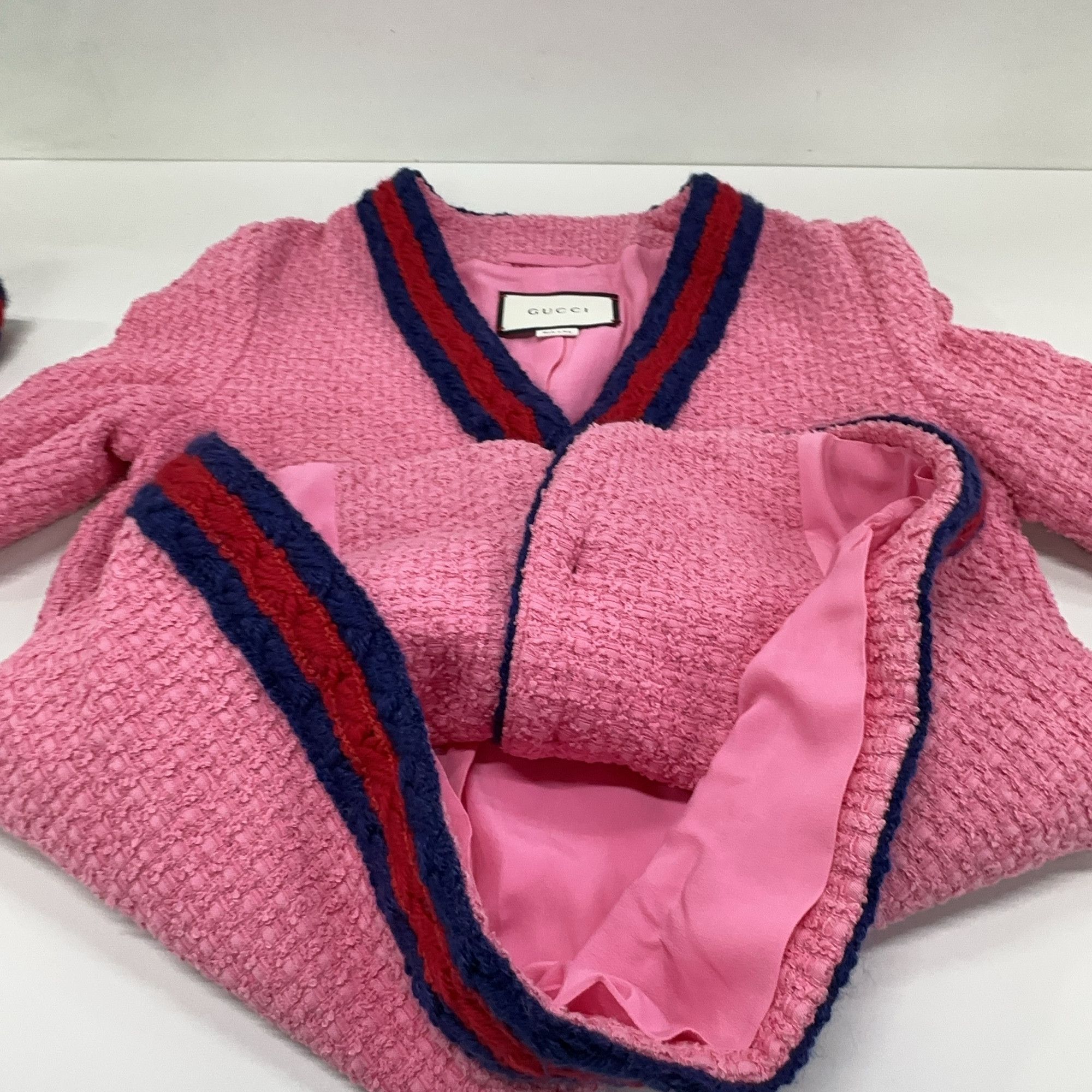 Gucci Gucci Pink Tweed Jacket Size 40 Size S / US 4 / IT 40 - 7 Thumbnail