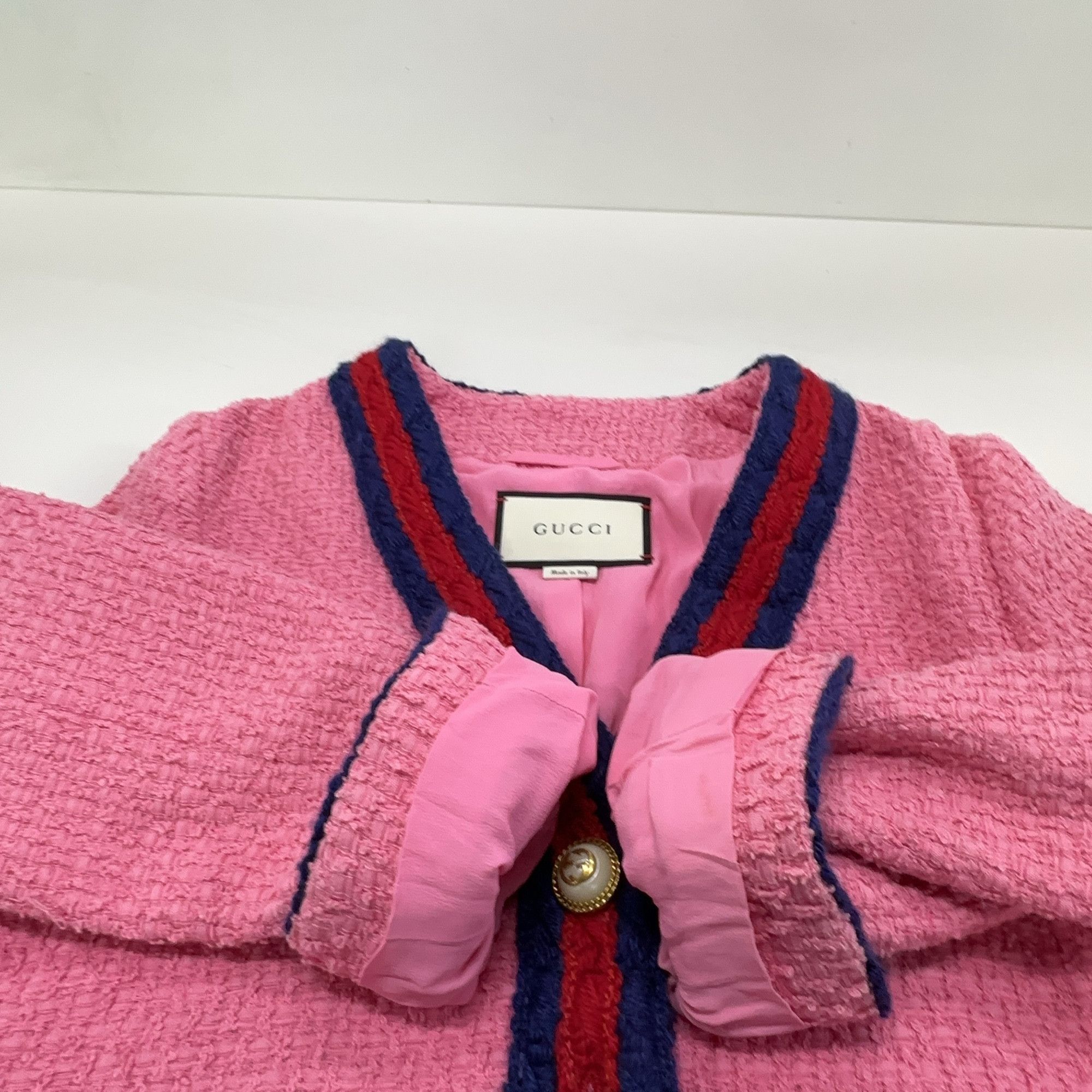 Gucci Gucci Pink Tweed Jacket Size 40 Size S / US 4 / IT 40 - 10 Thumbnail