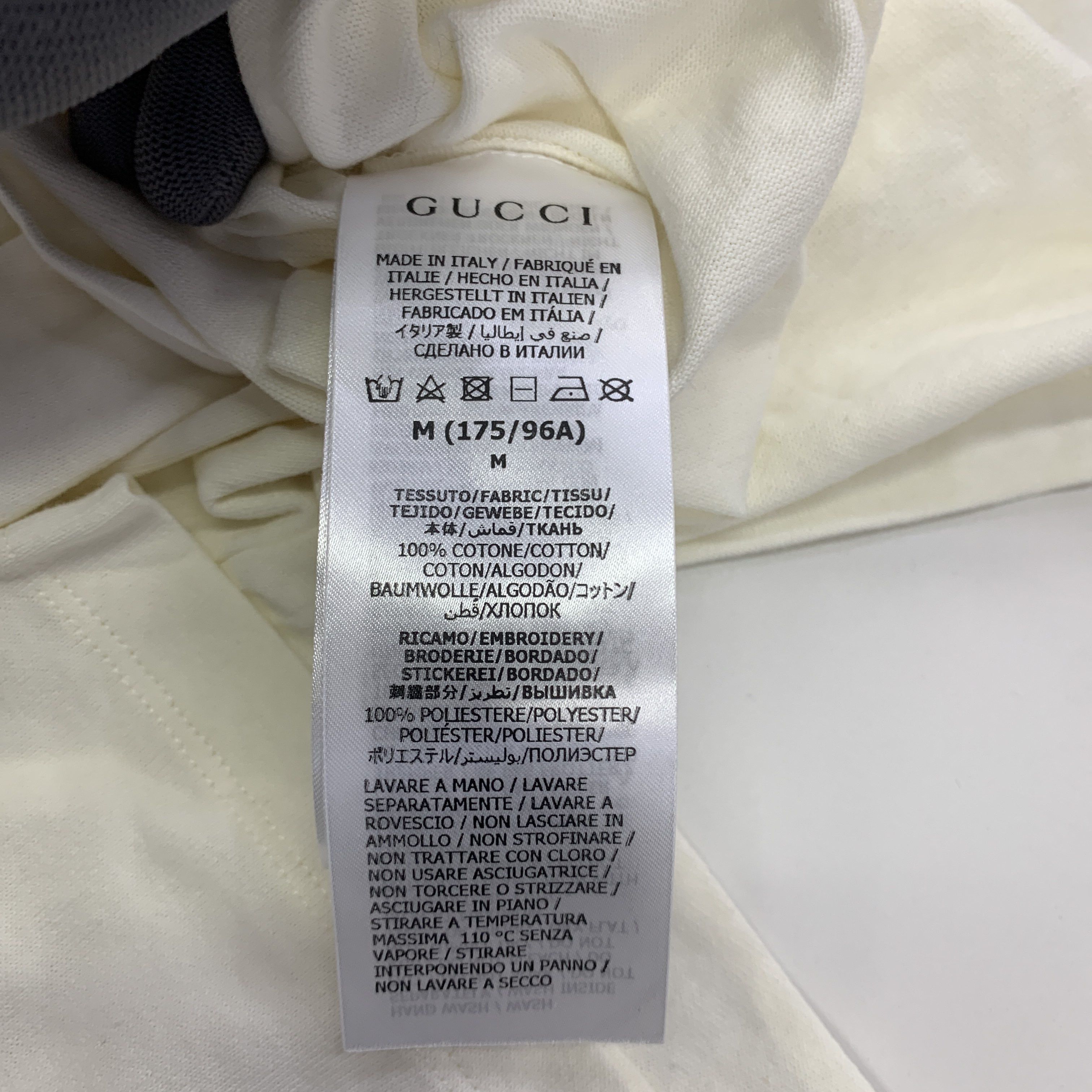 Gucci Gucci Logo Embroidery T-Shirt Size M Size US M / EU 48-50 / 2 - 3 Thumbnail